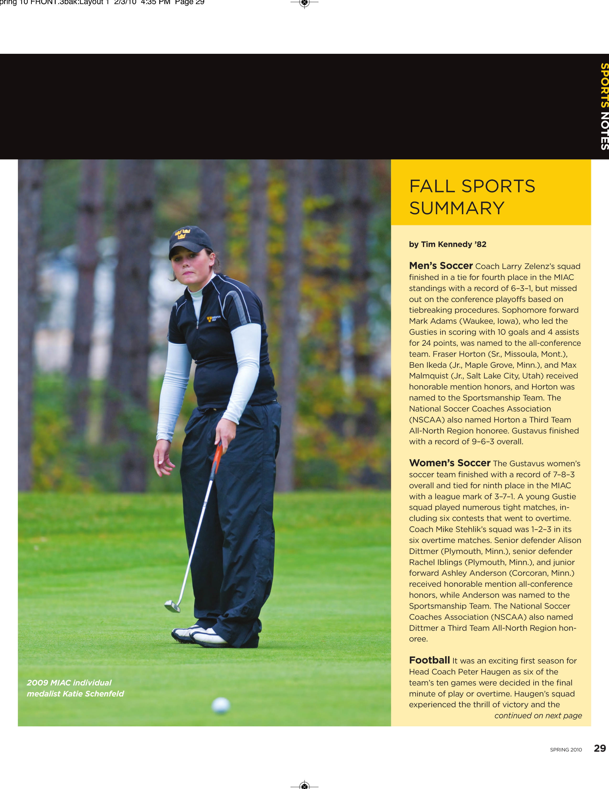 quarterly page