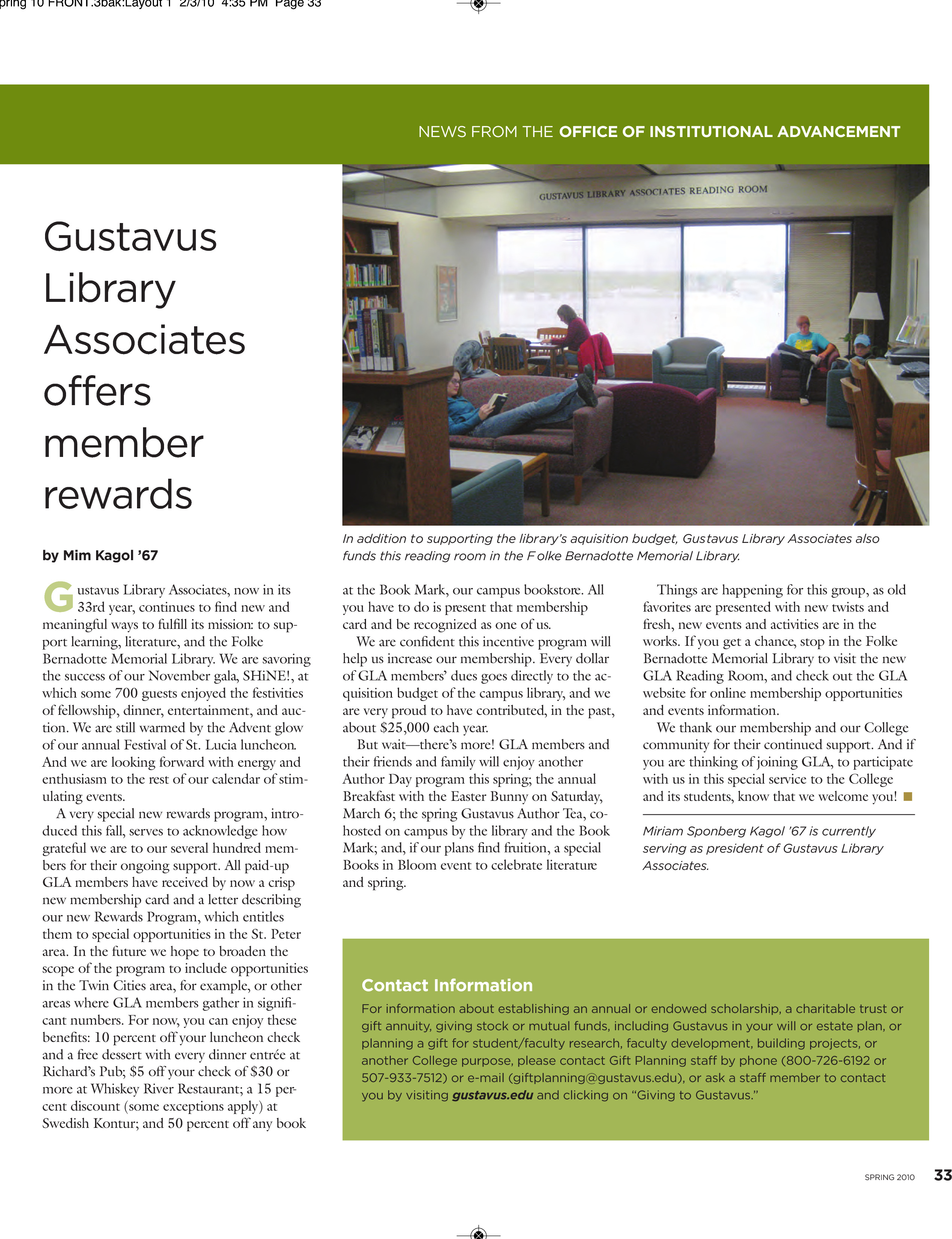quarterly page