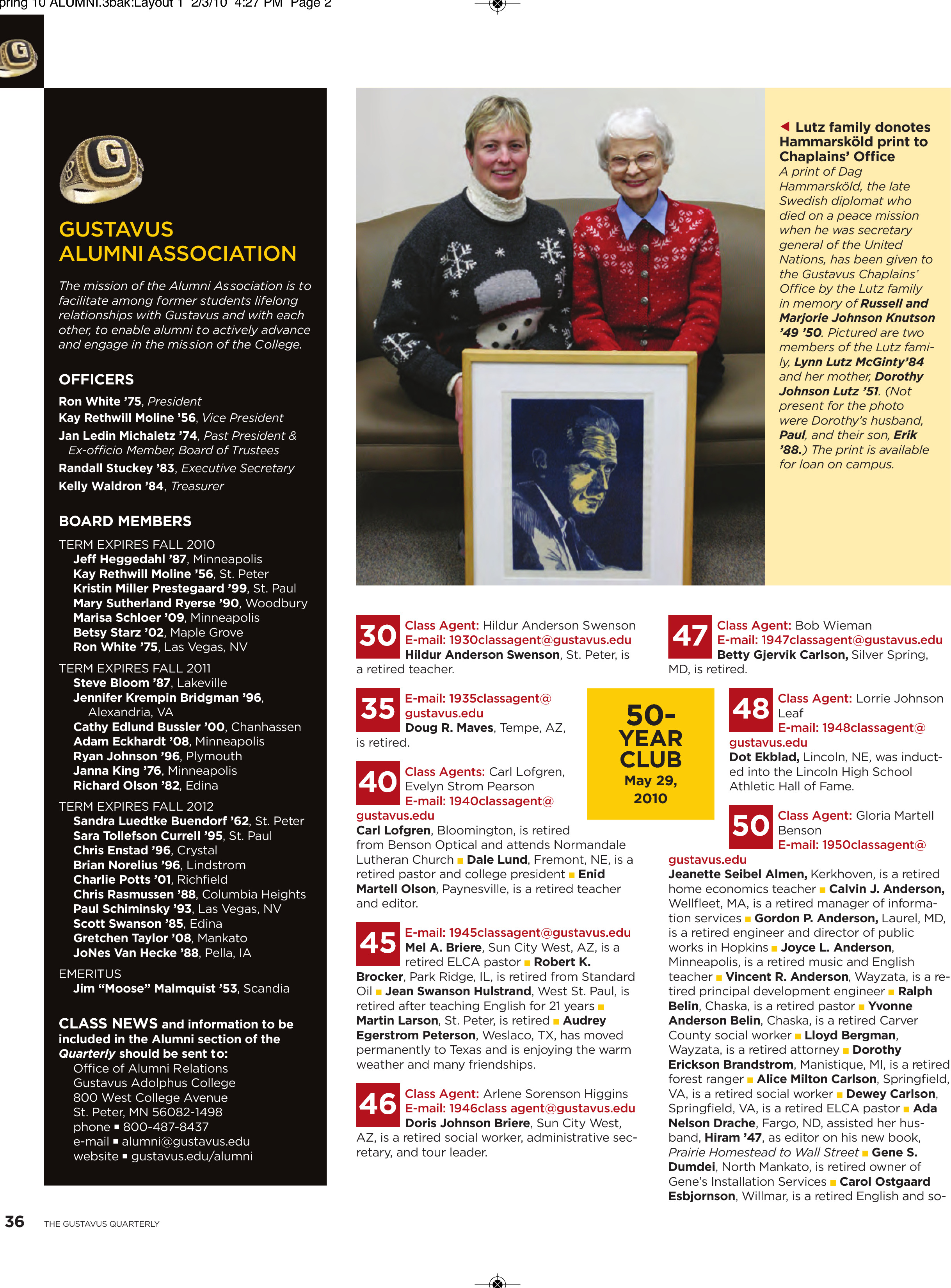 quarterly page