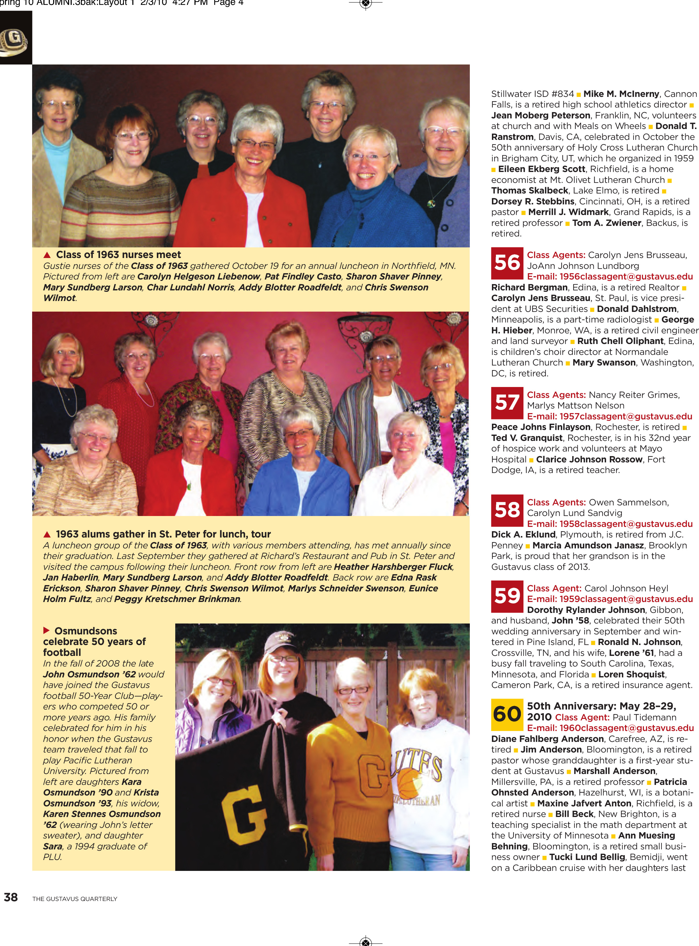 quarterly page