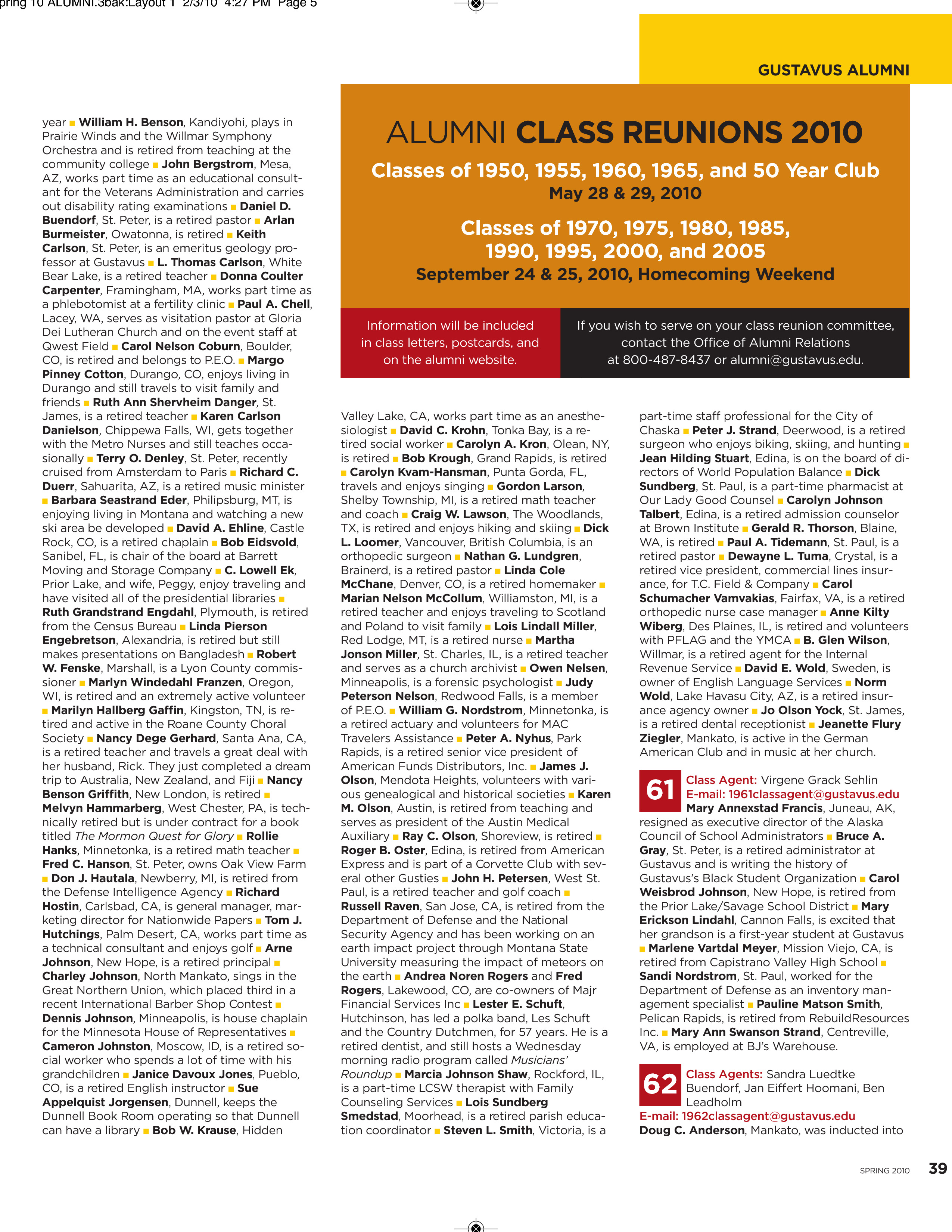 quarterly page