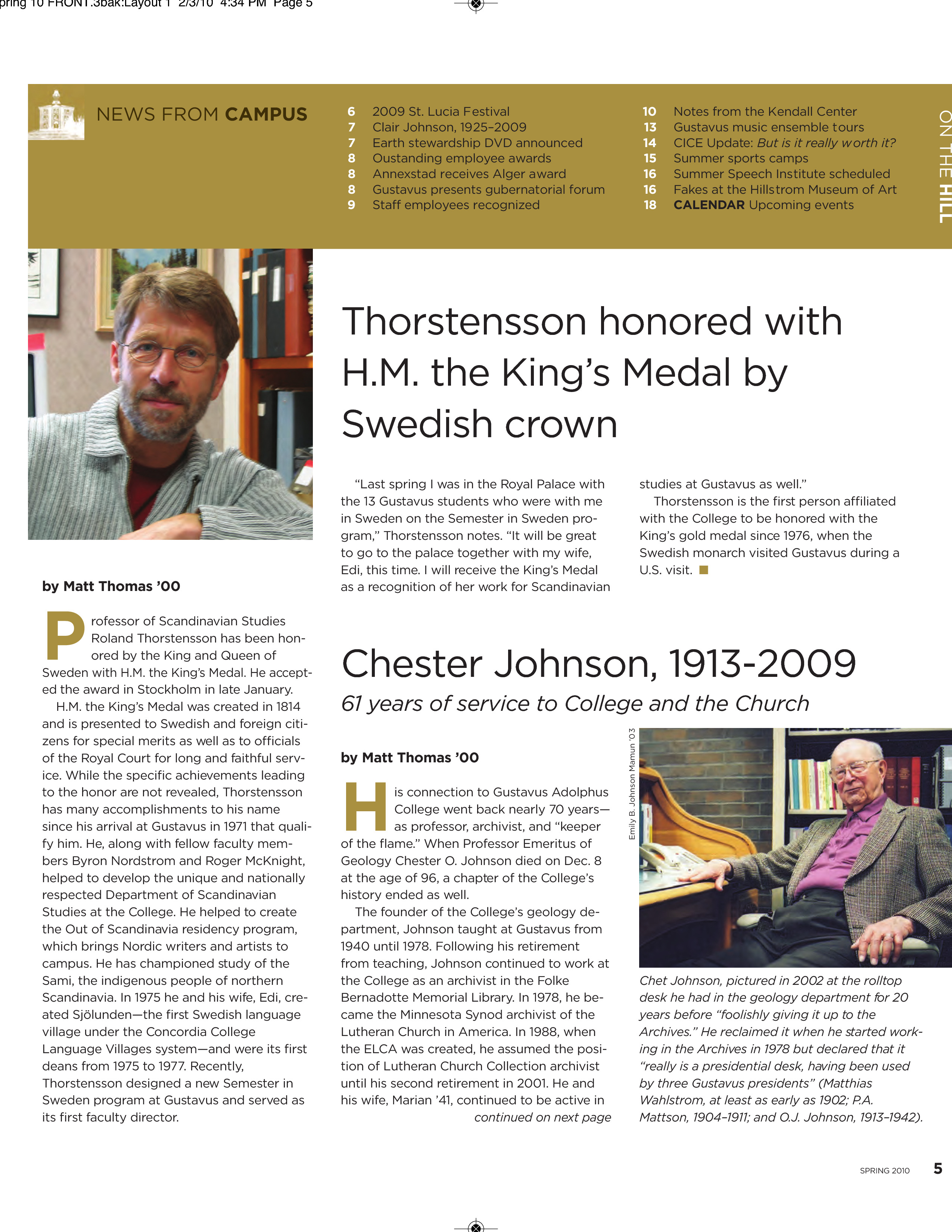 quarterly page