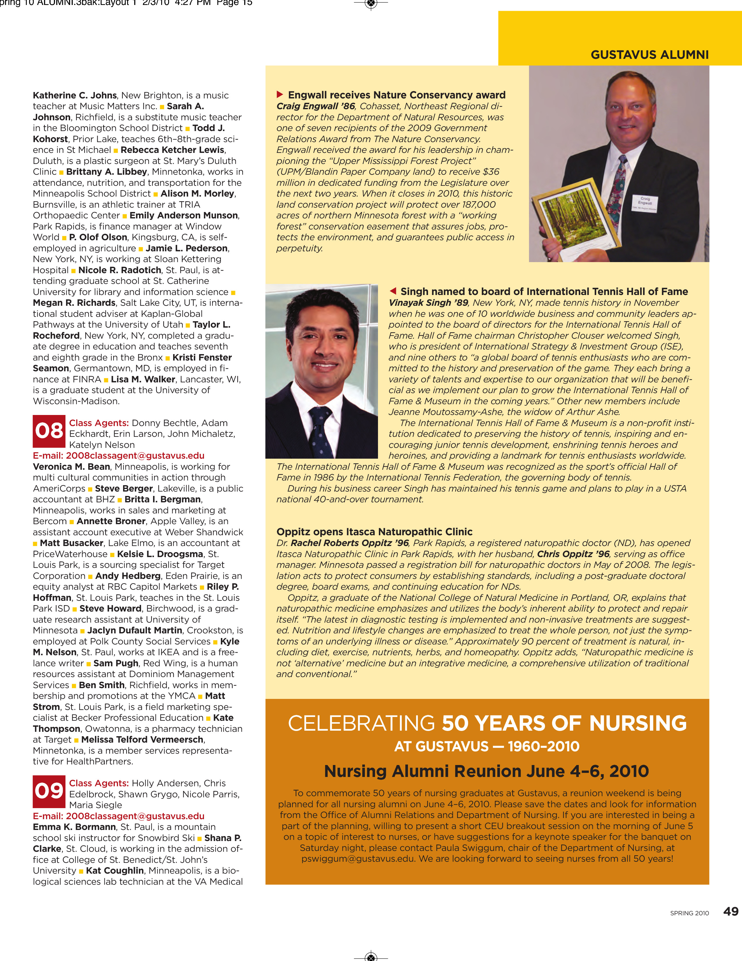 quarterly page