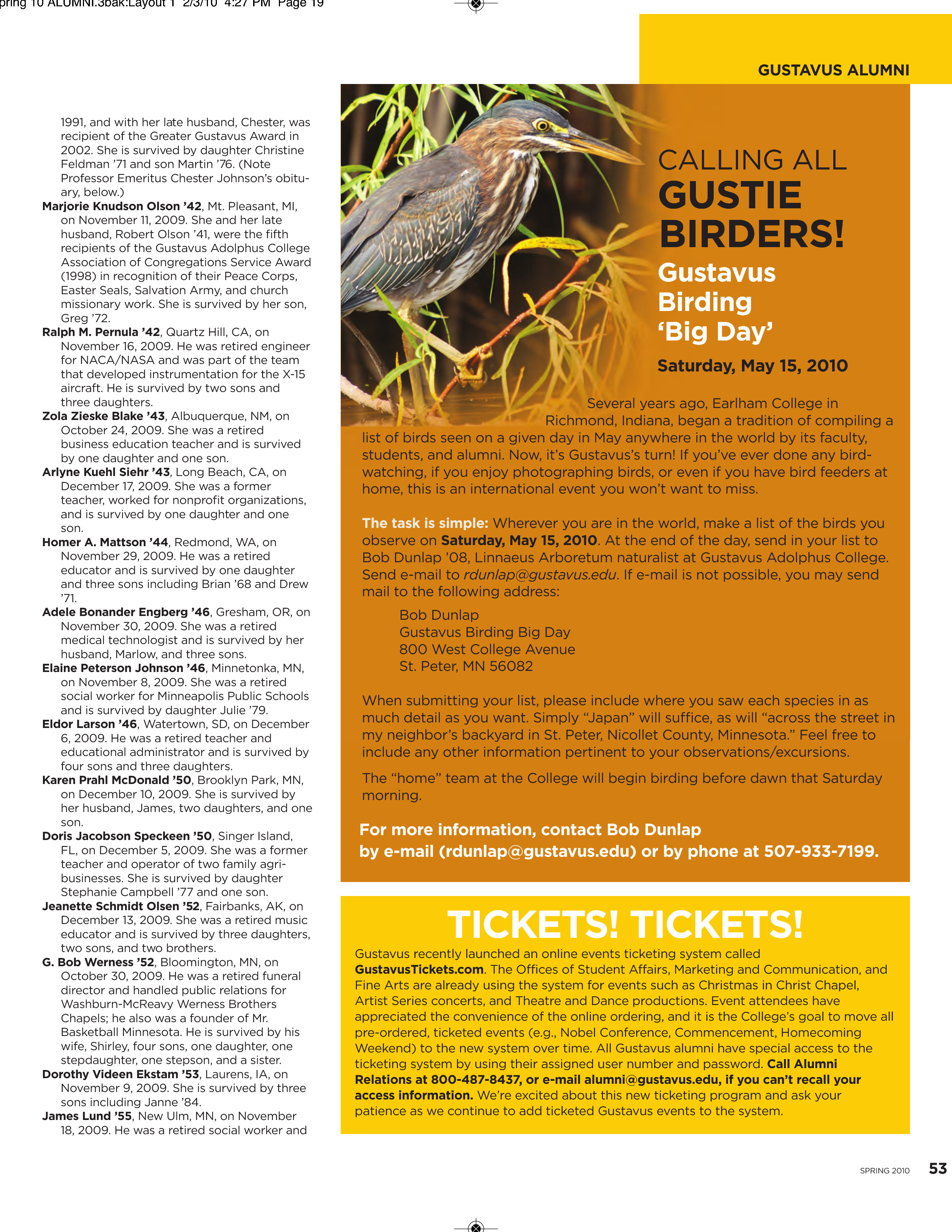 quarterly page