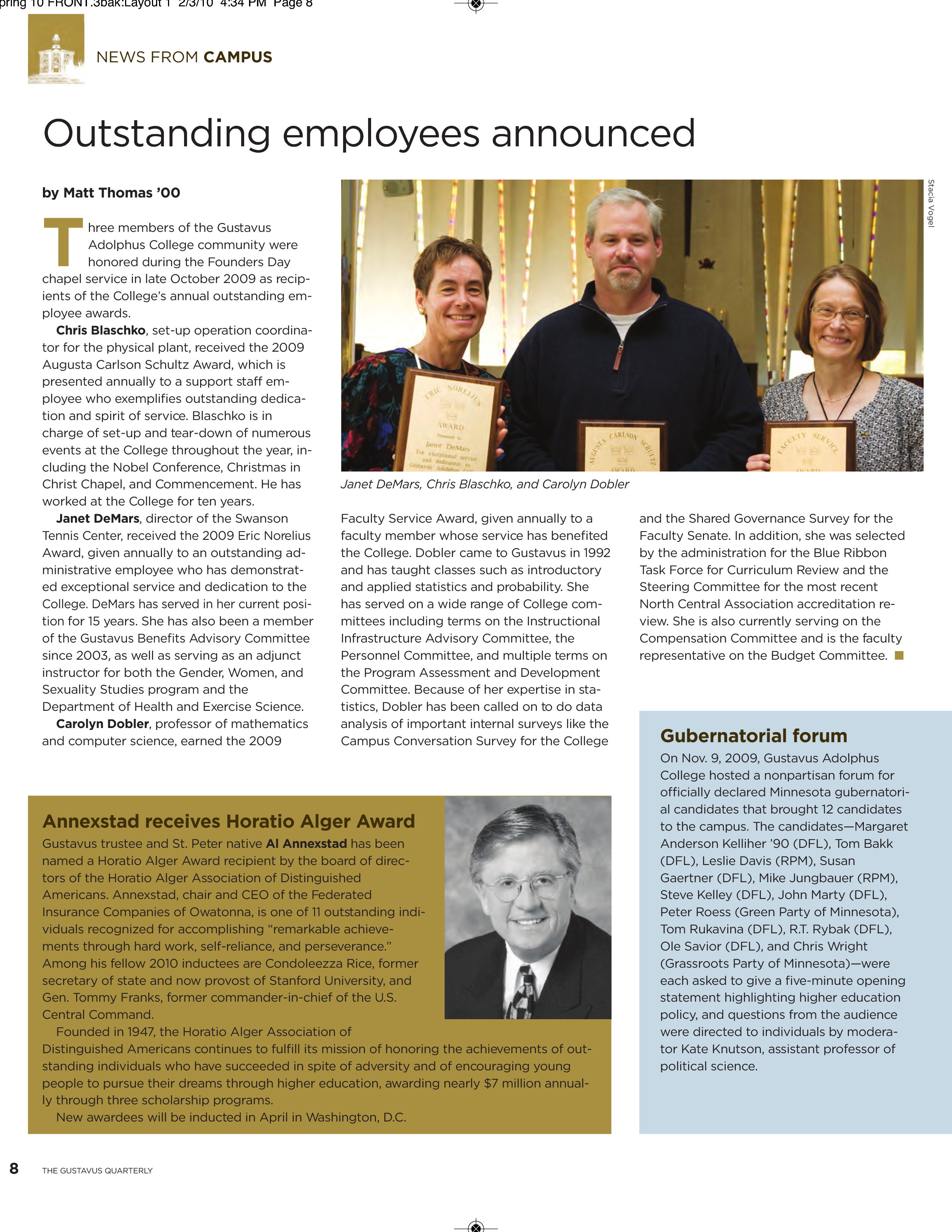 quarterly page