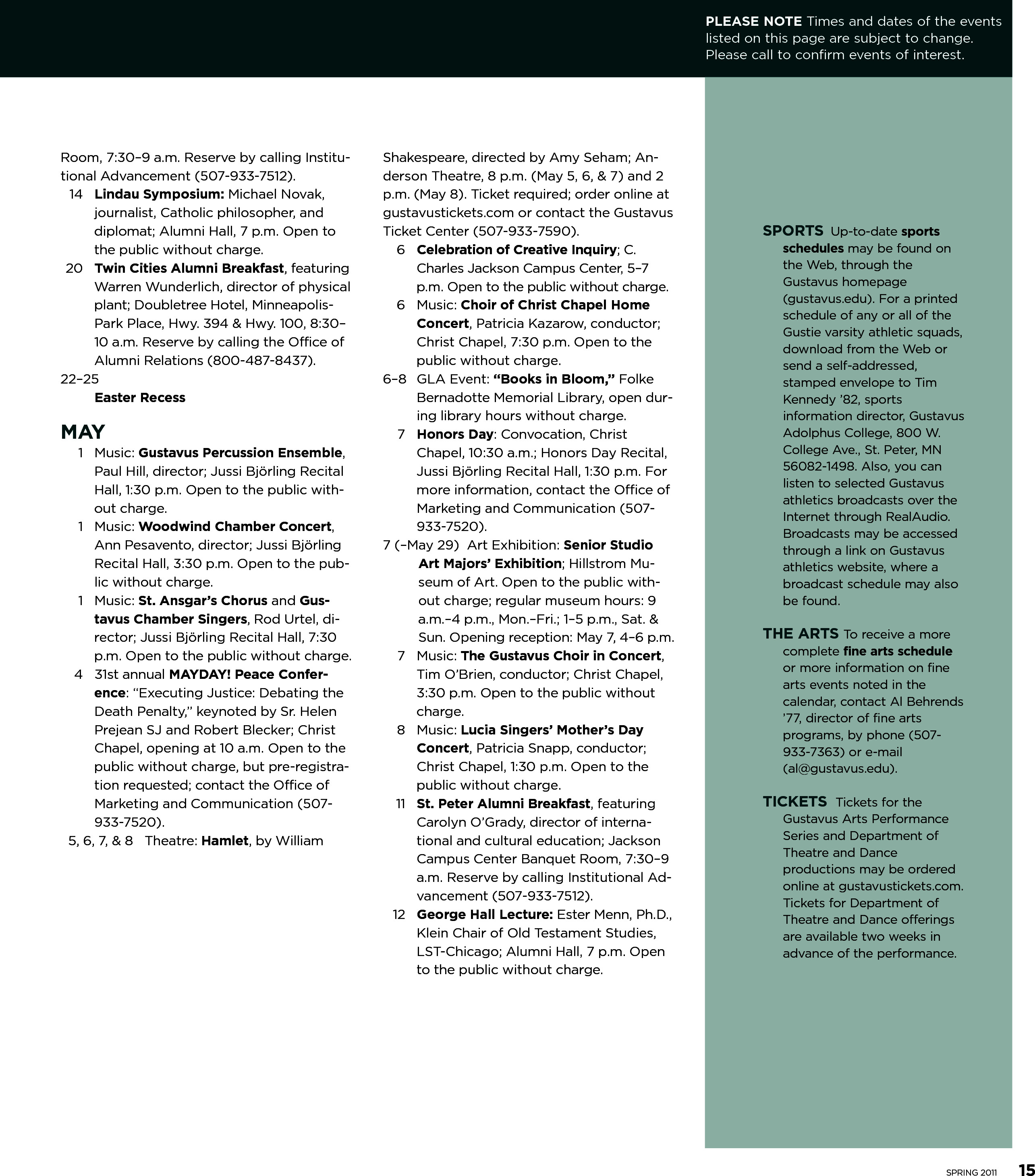 quarterly page
