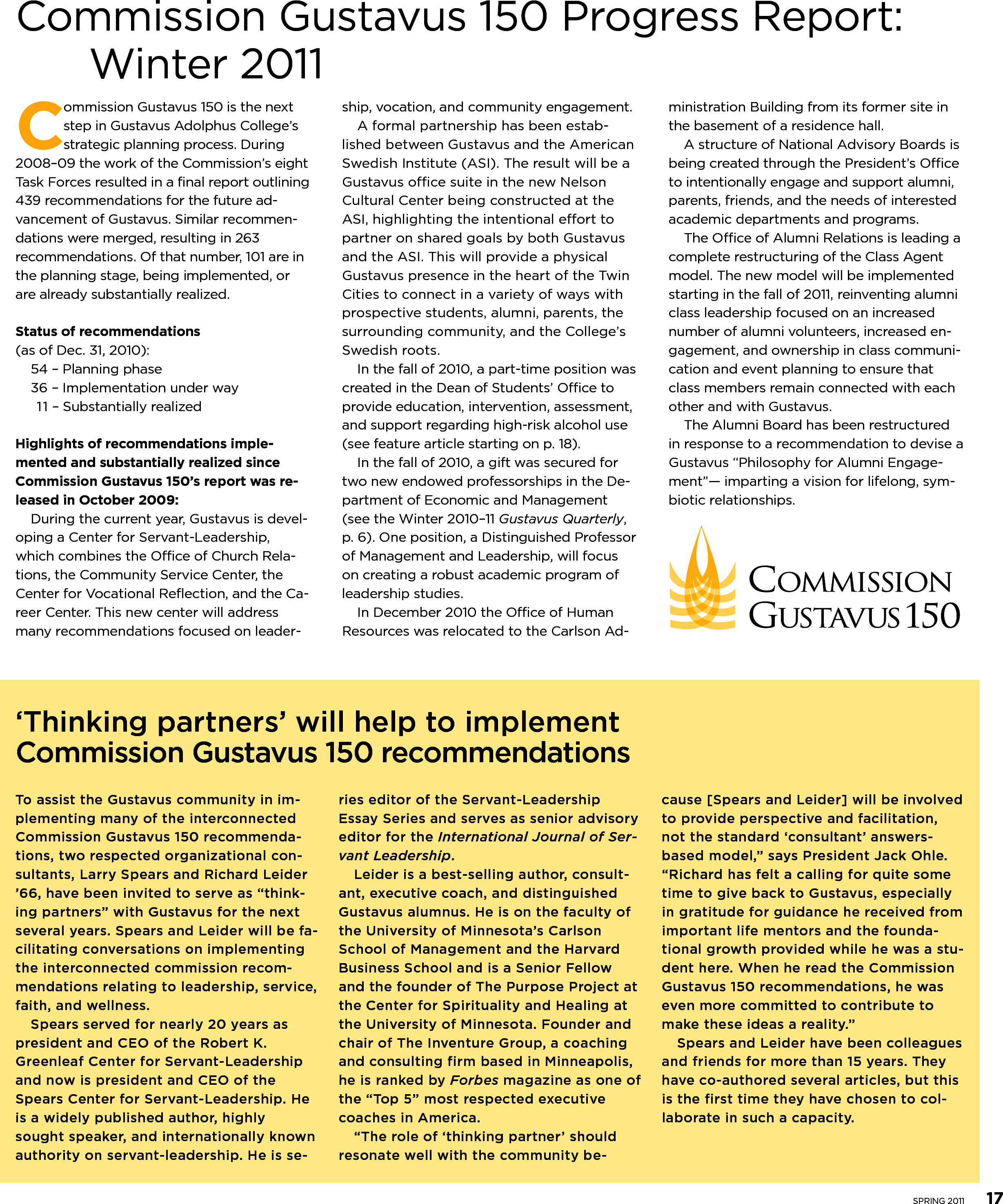 quarterly page