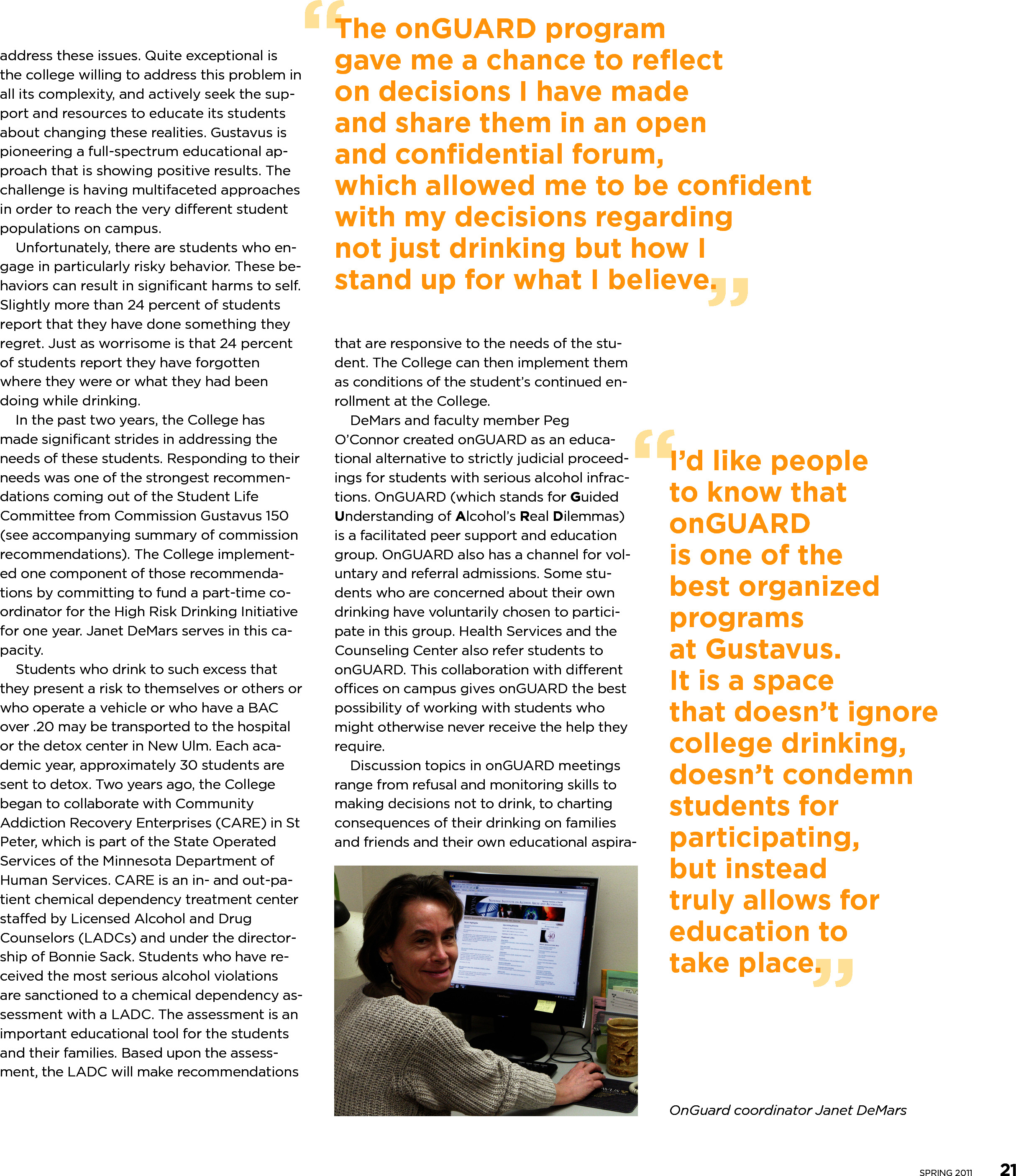 quarterly page