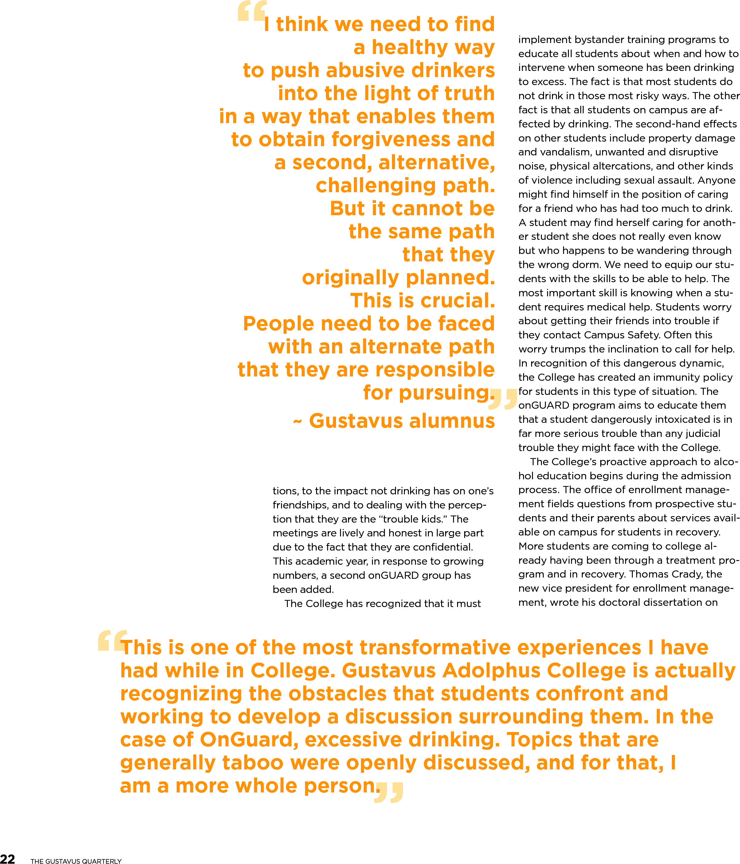 quarterly page