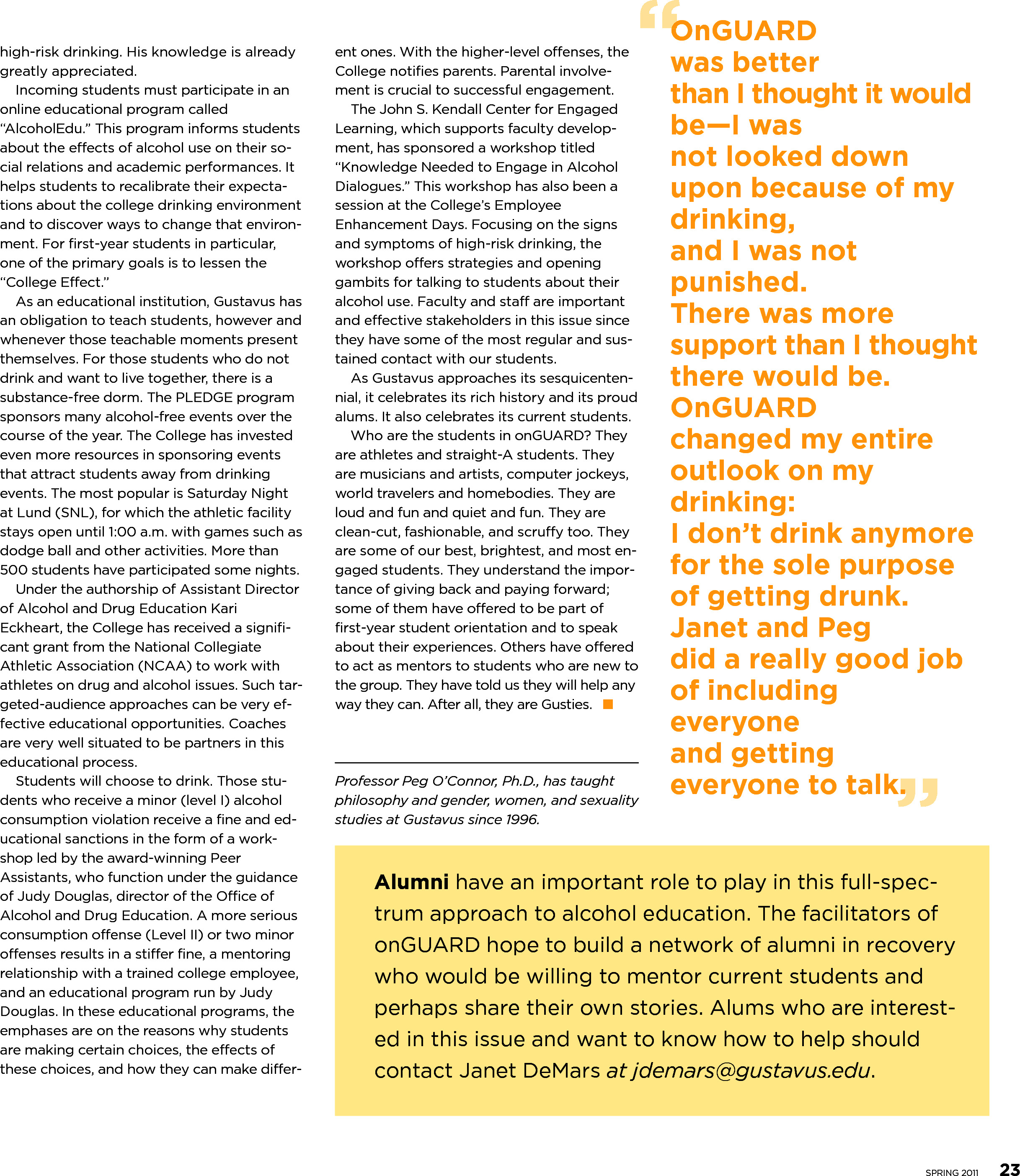 quarterly page