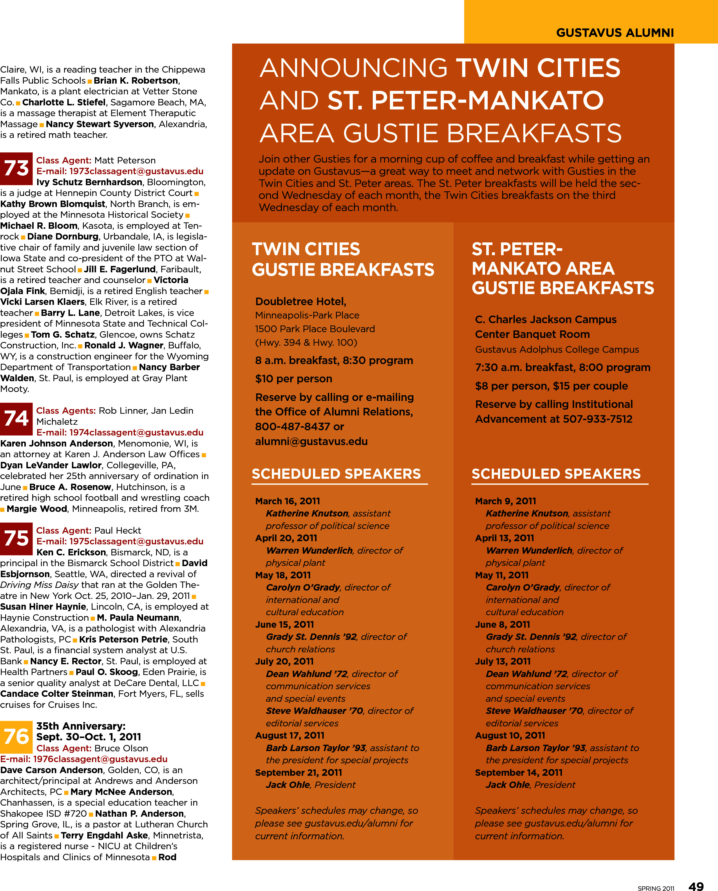 quarterly page