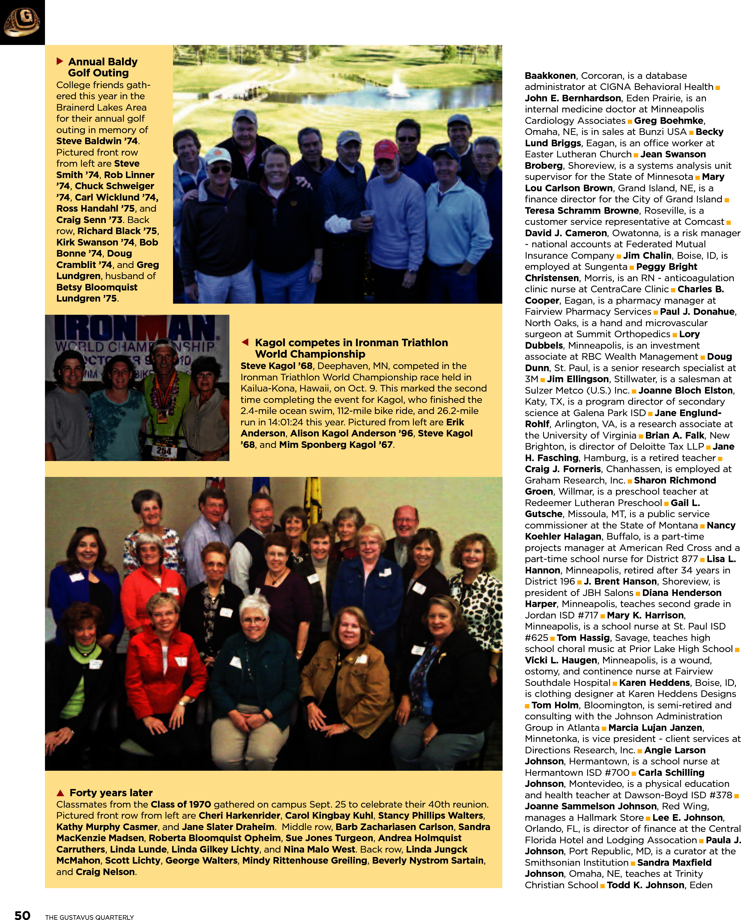 quarterly page
