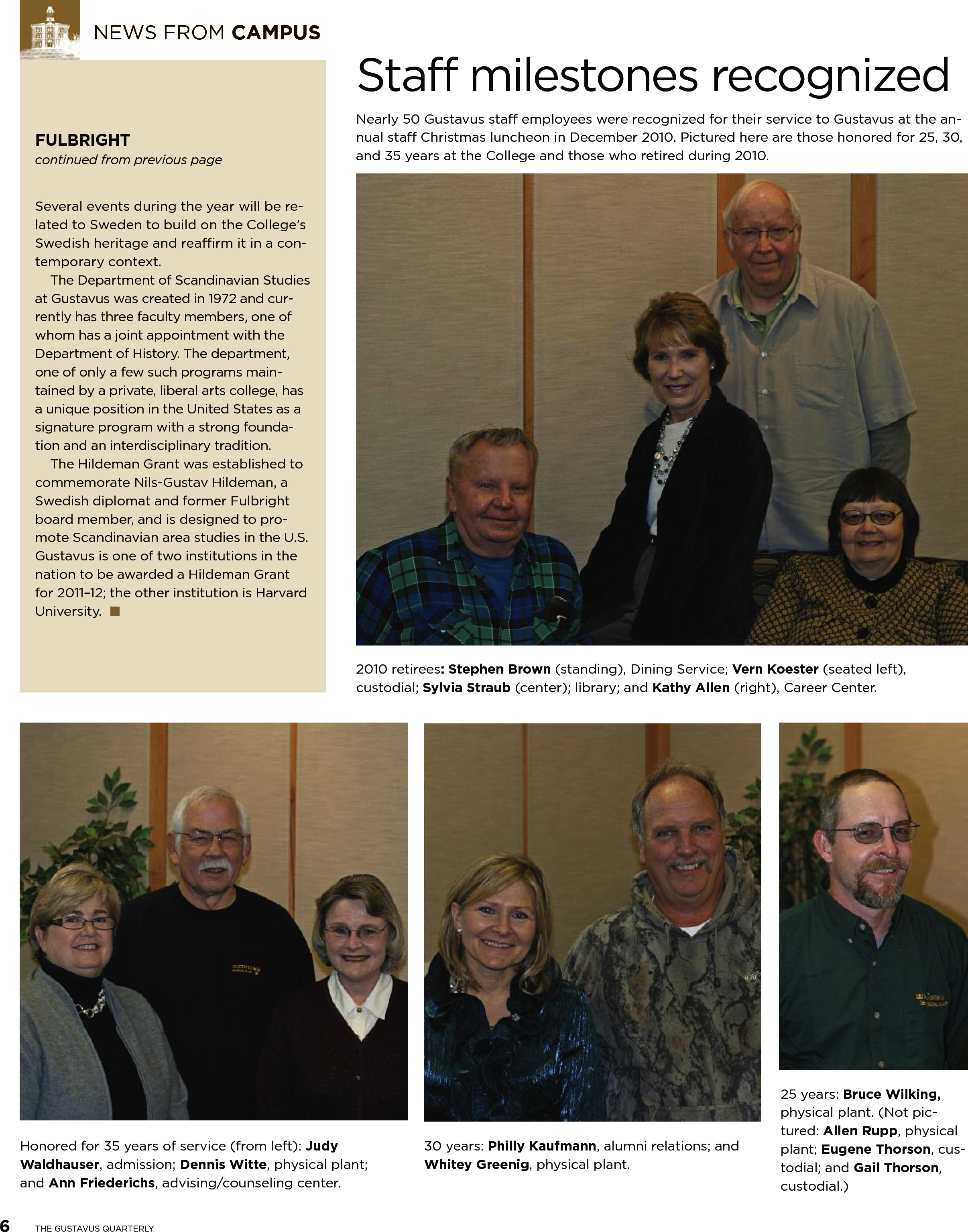 quarterly page
