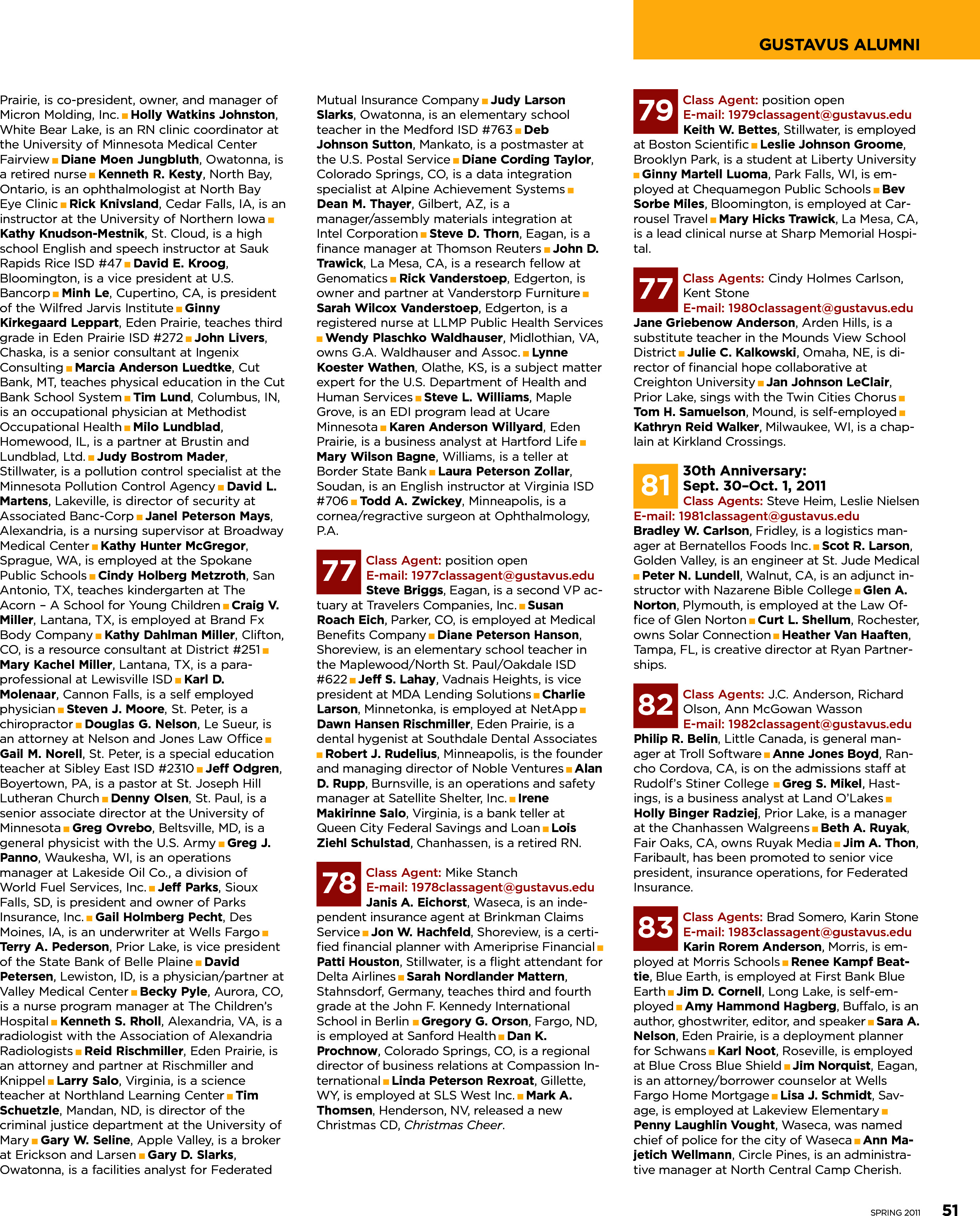 quarterly page