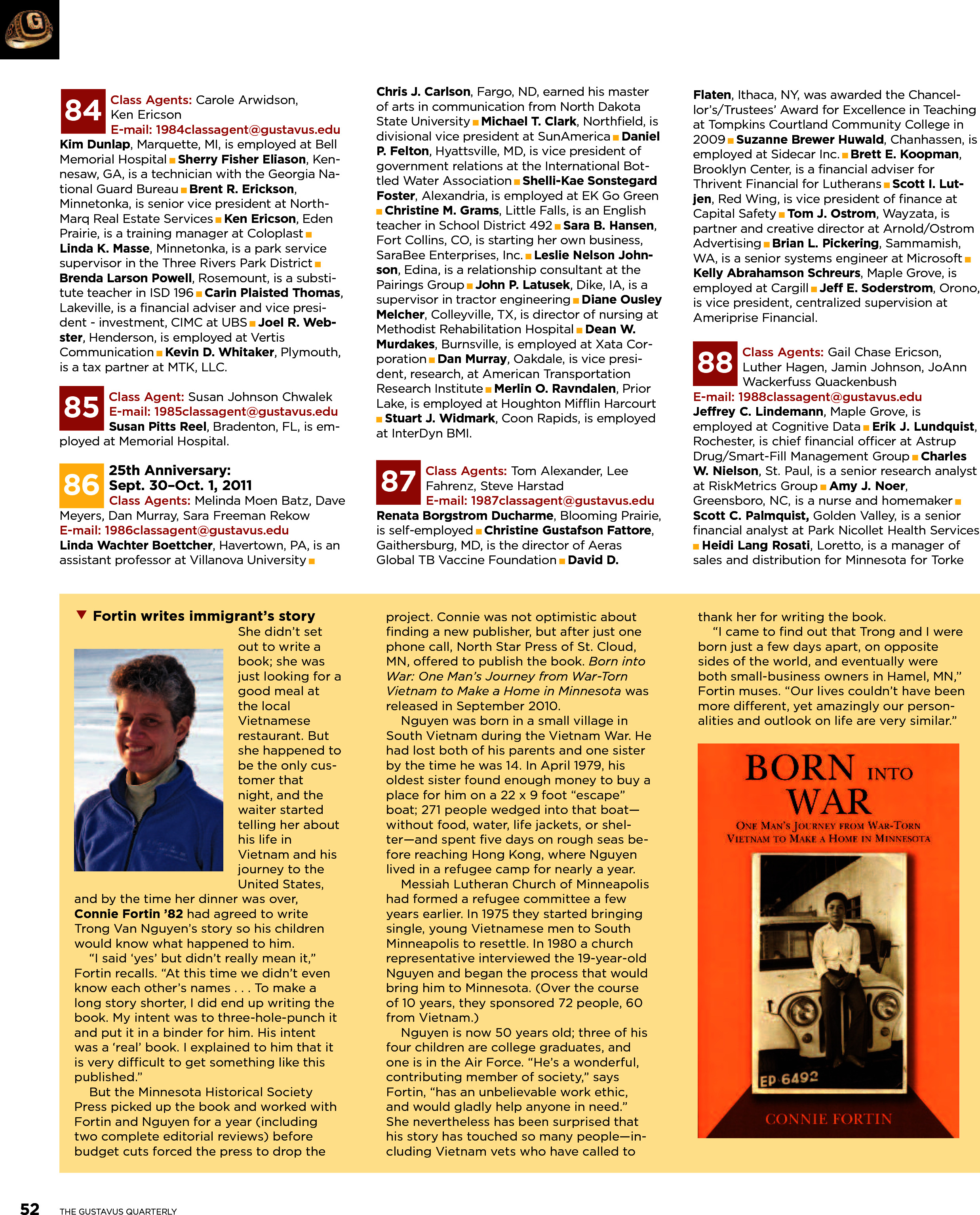 quarterly page