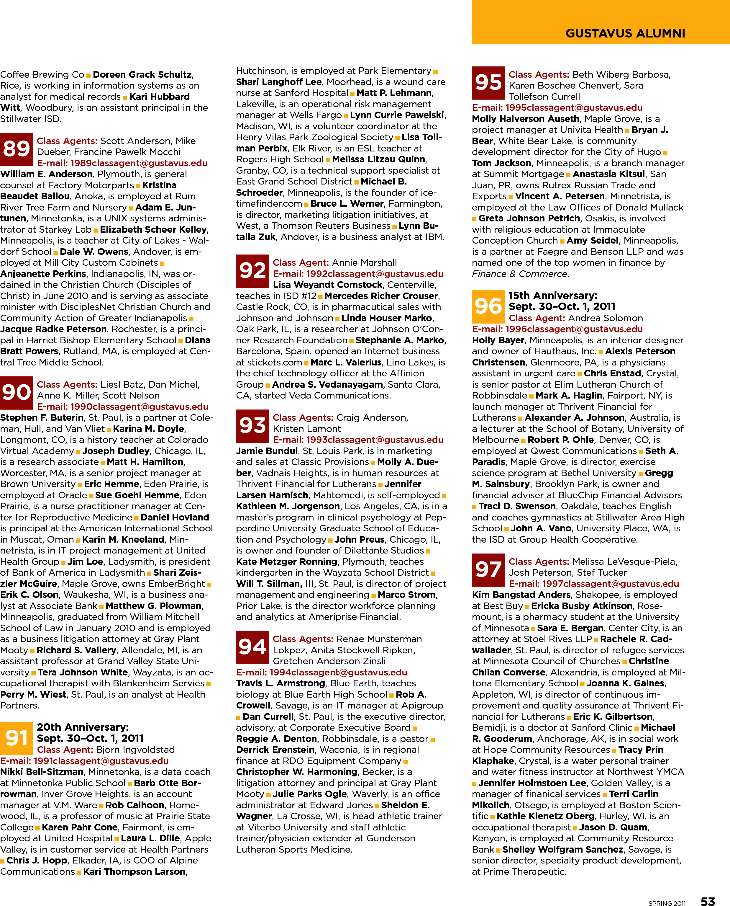 quarterly page