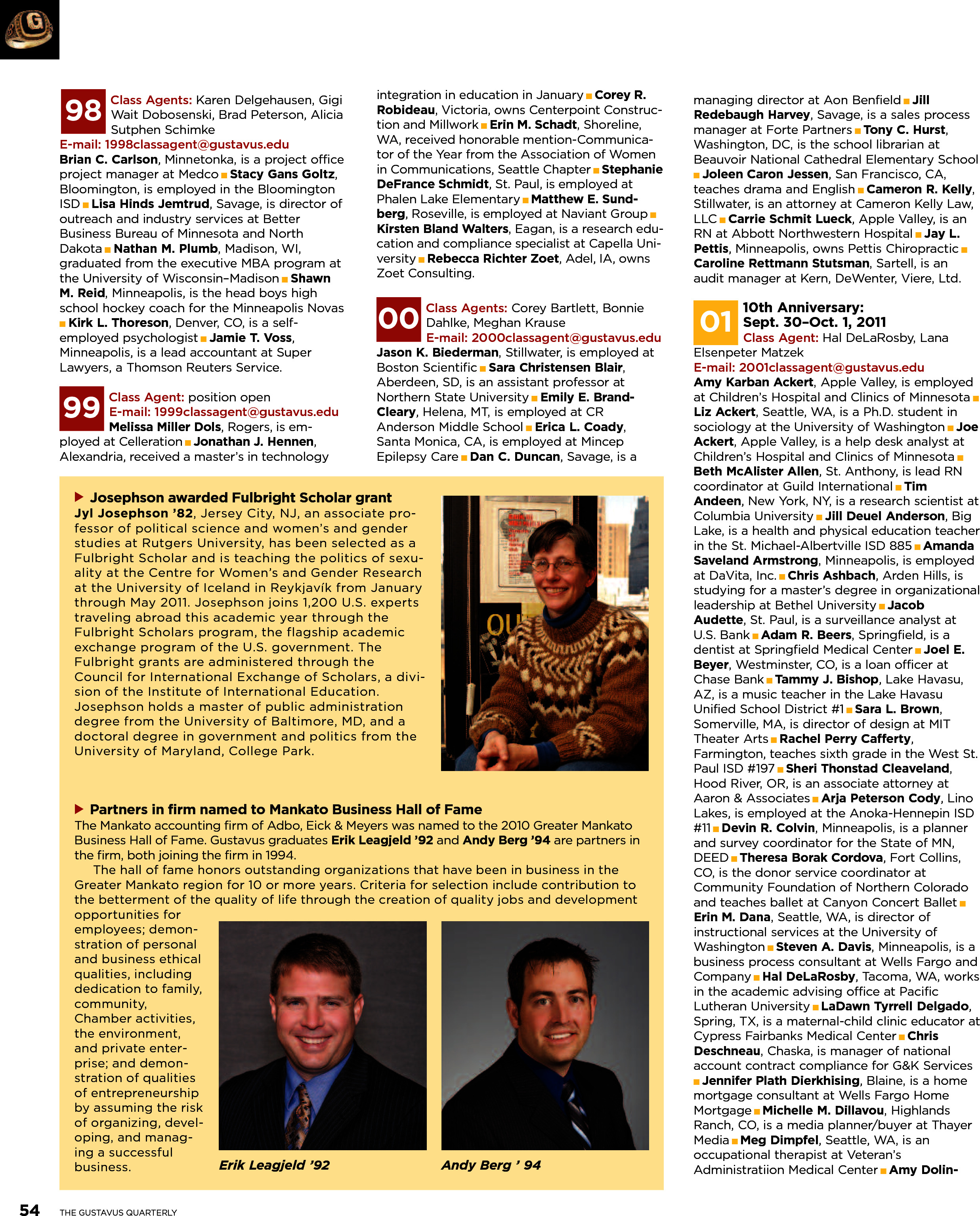 quarterly page