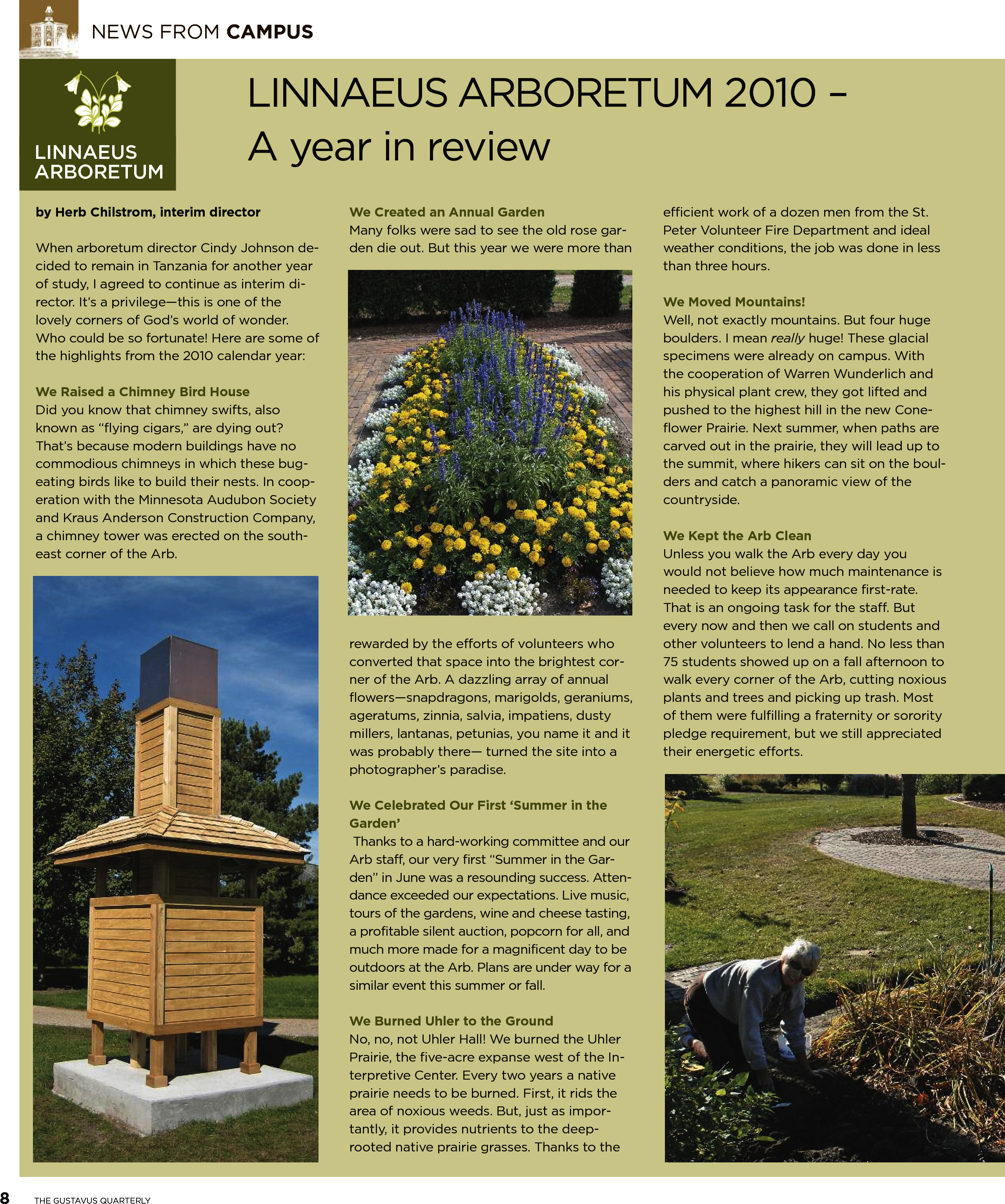 quarterly page