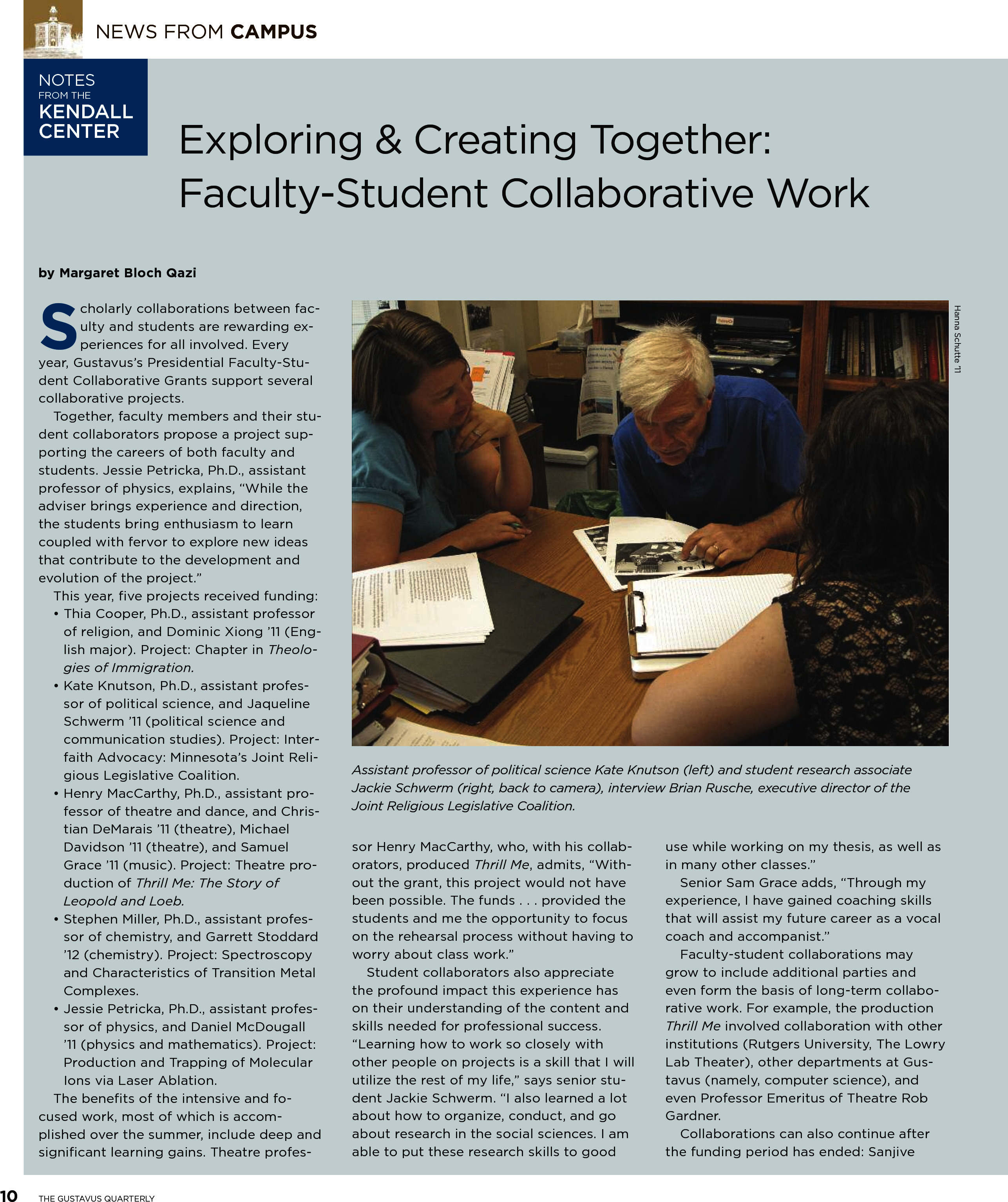 quarterly page