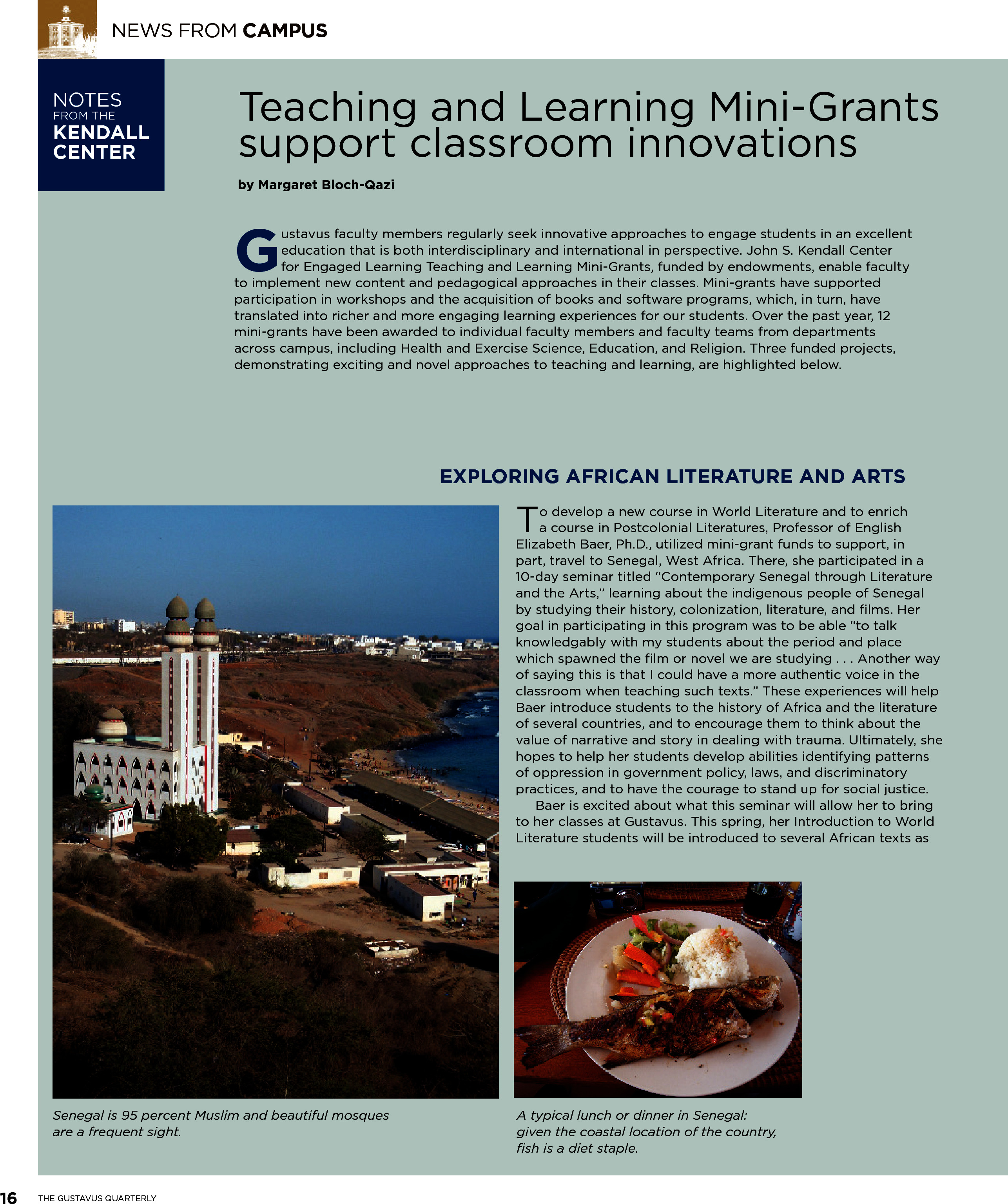 quarterly page
