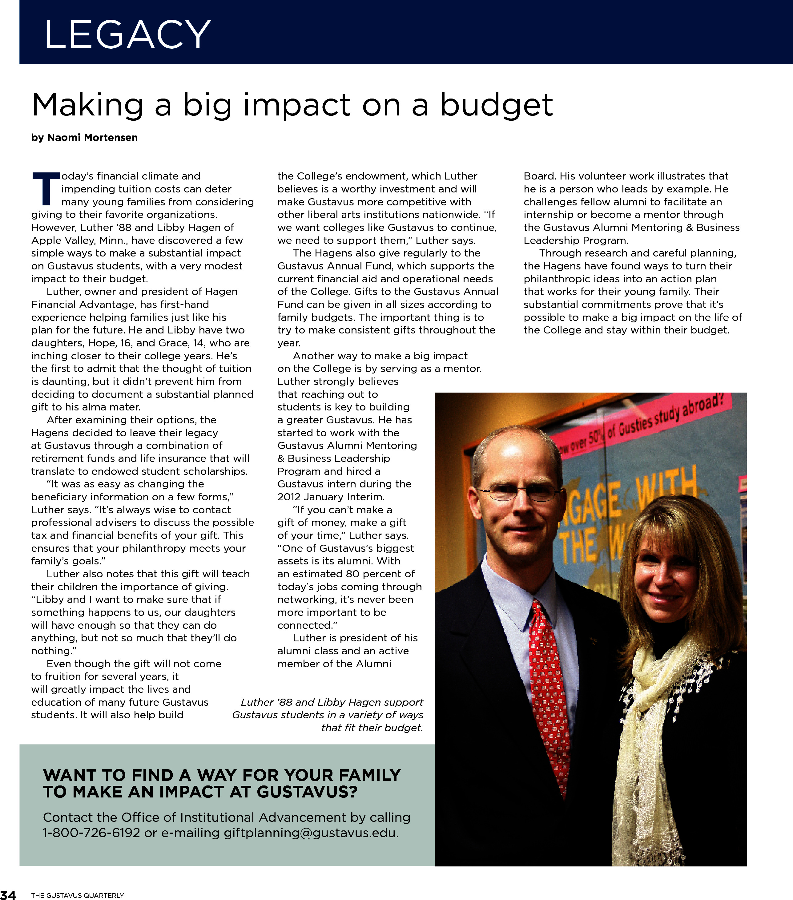 quarterly page