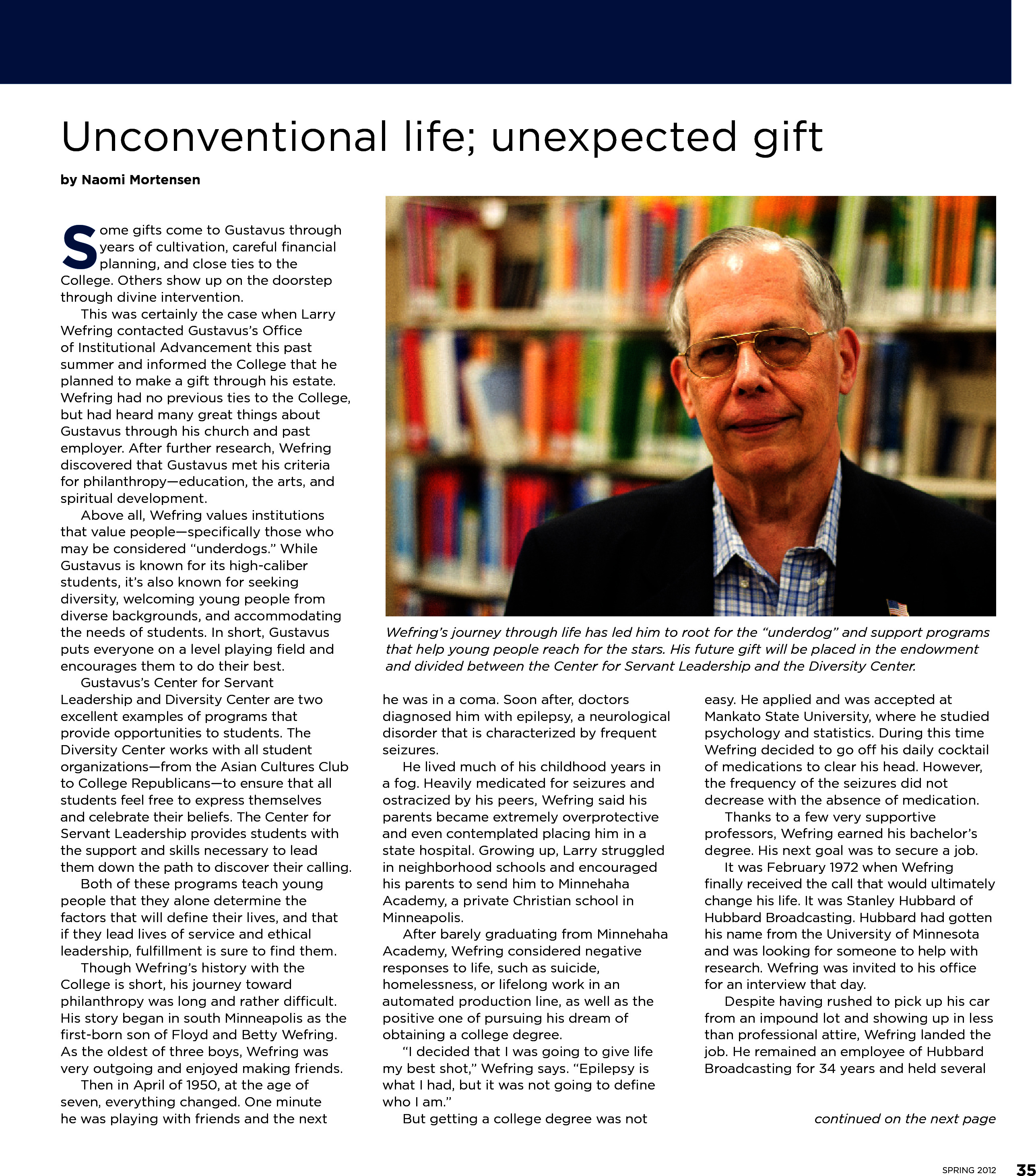 quarterly page