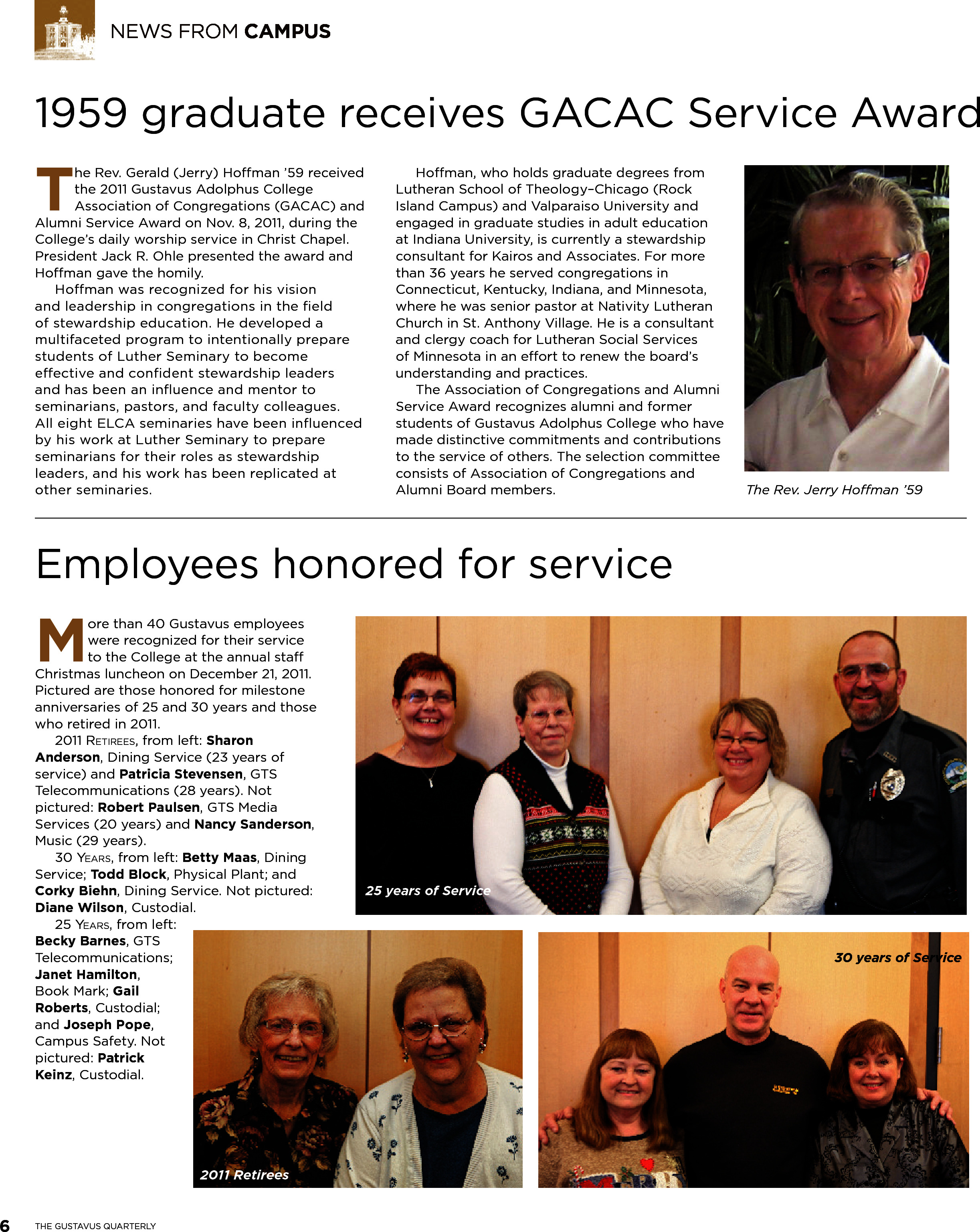 quarterly page
