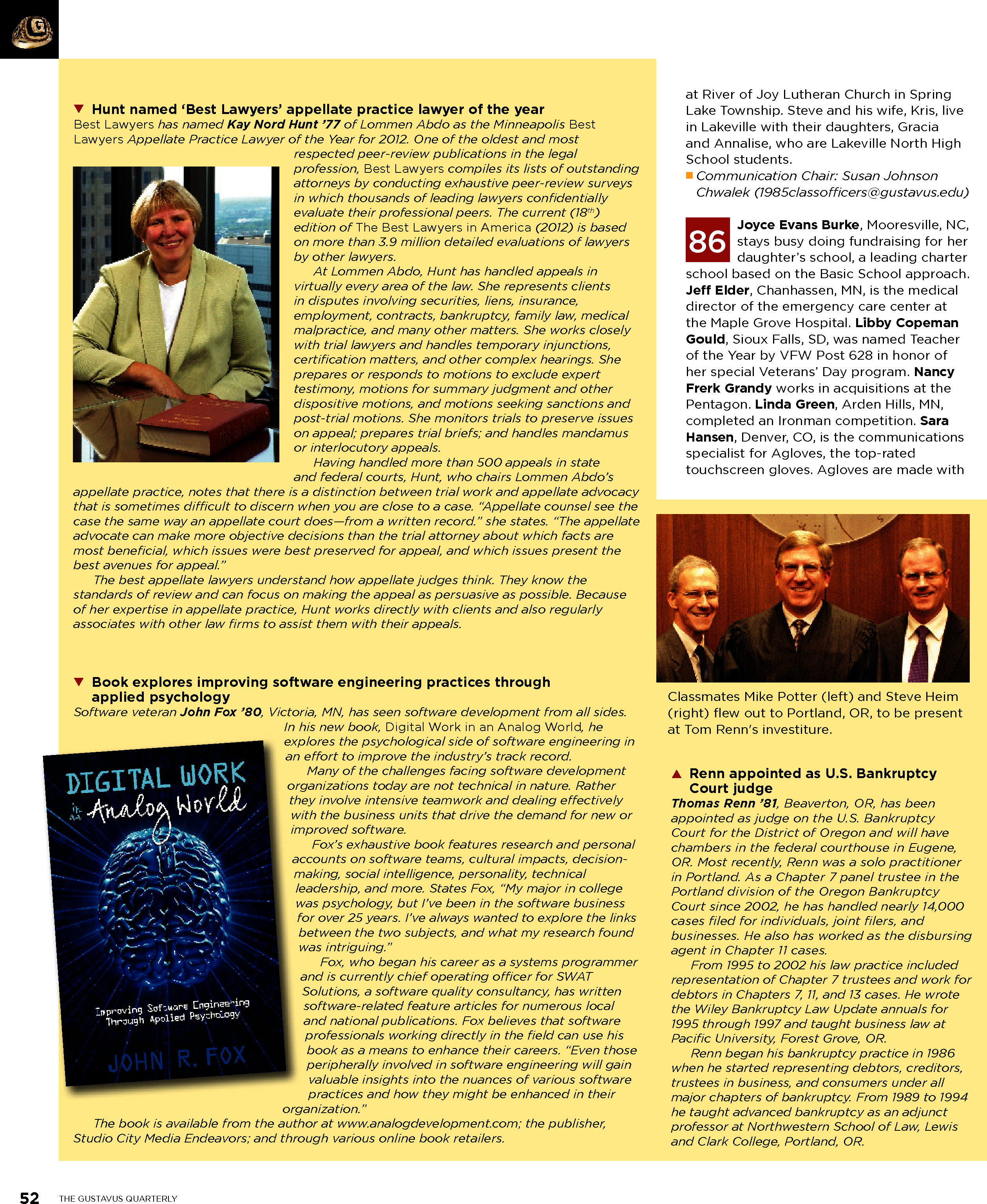 quarterly page