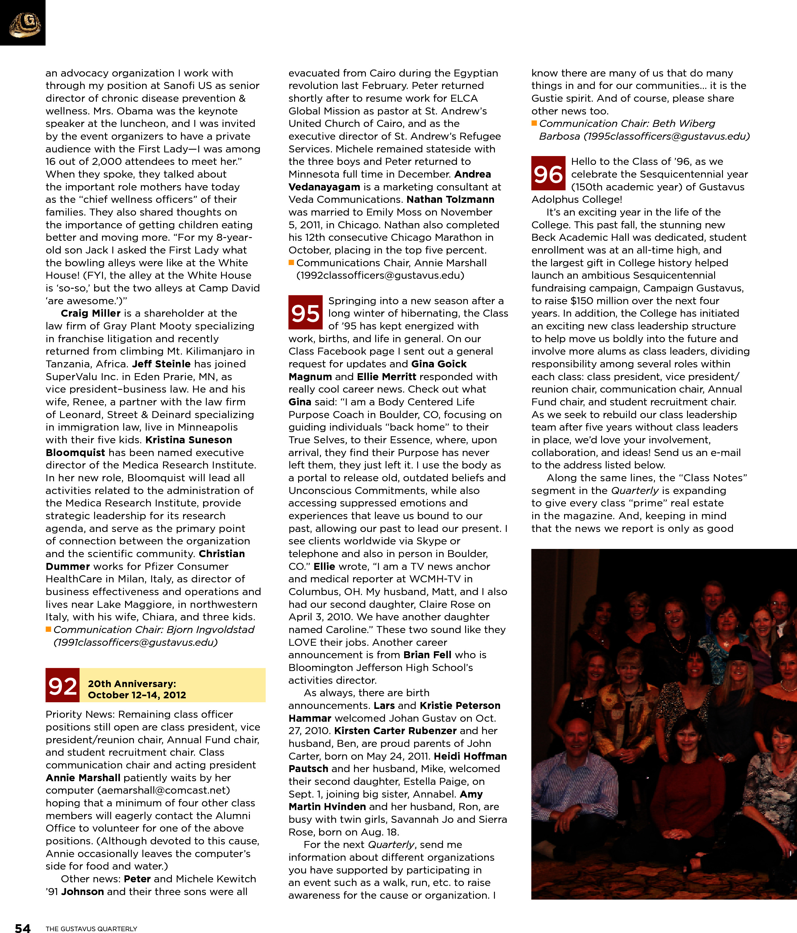 quarterly page