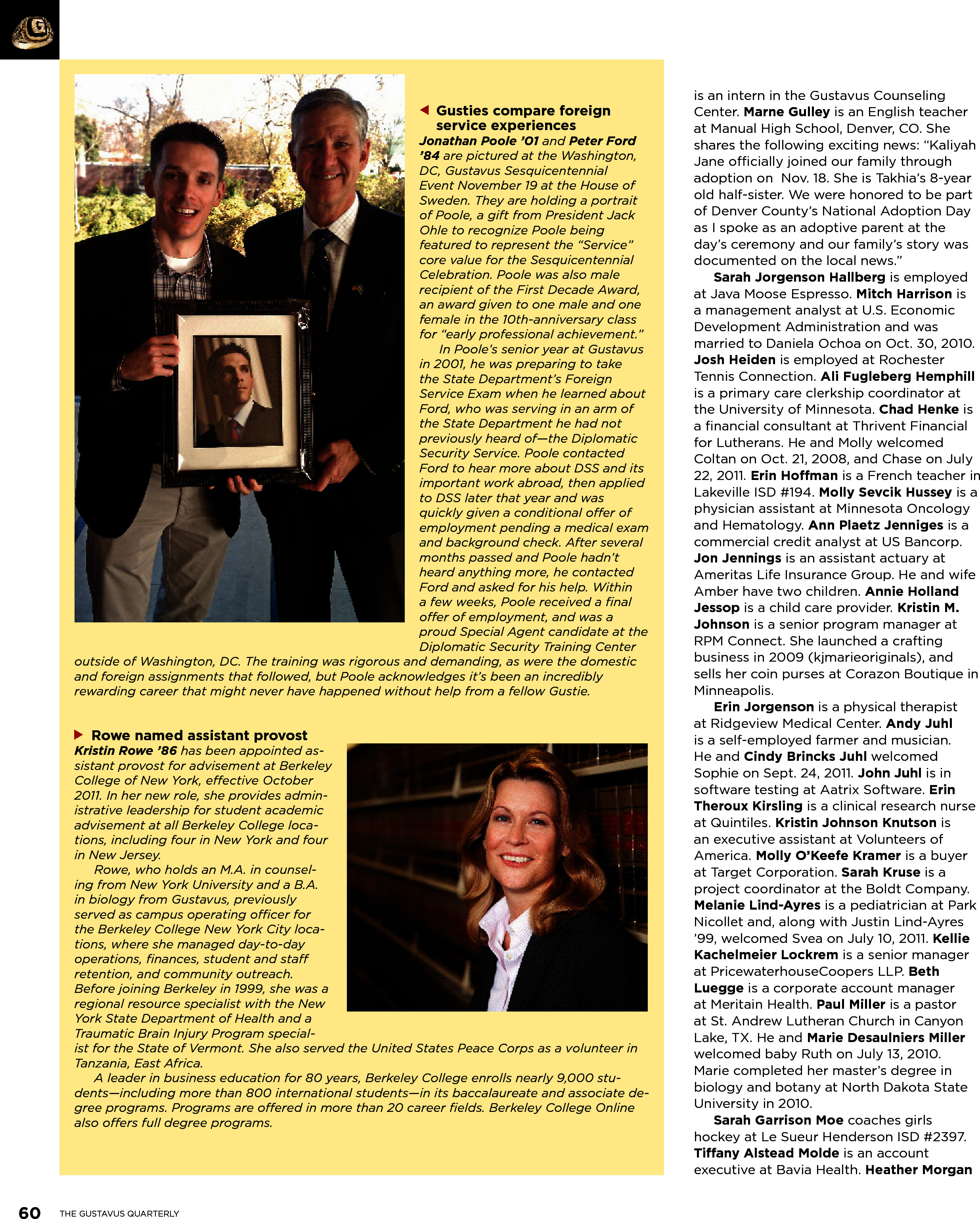 quarterly page