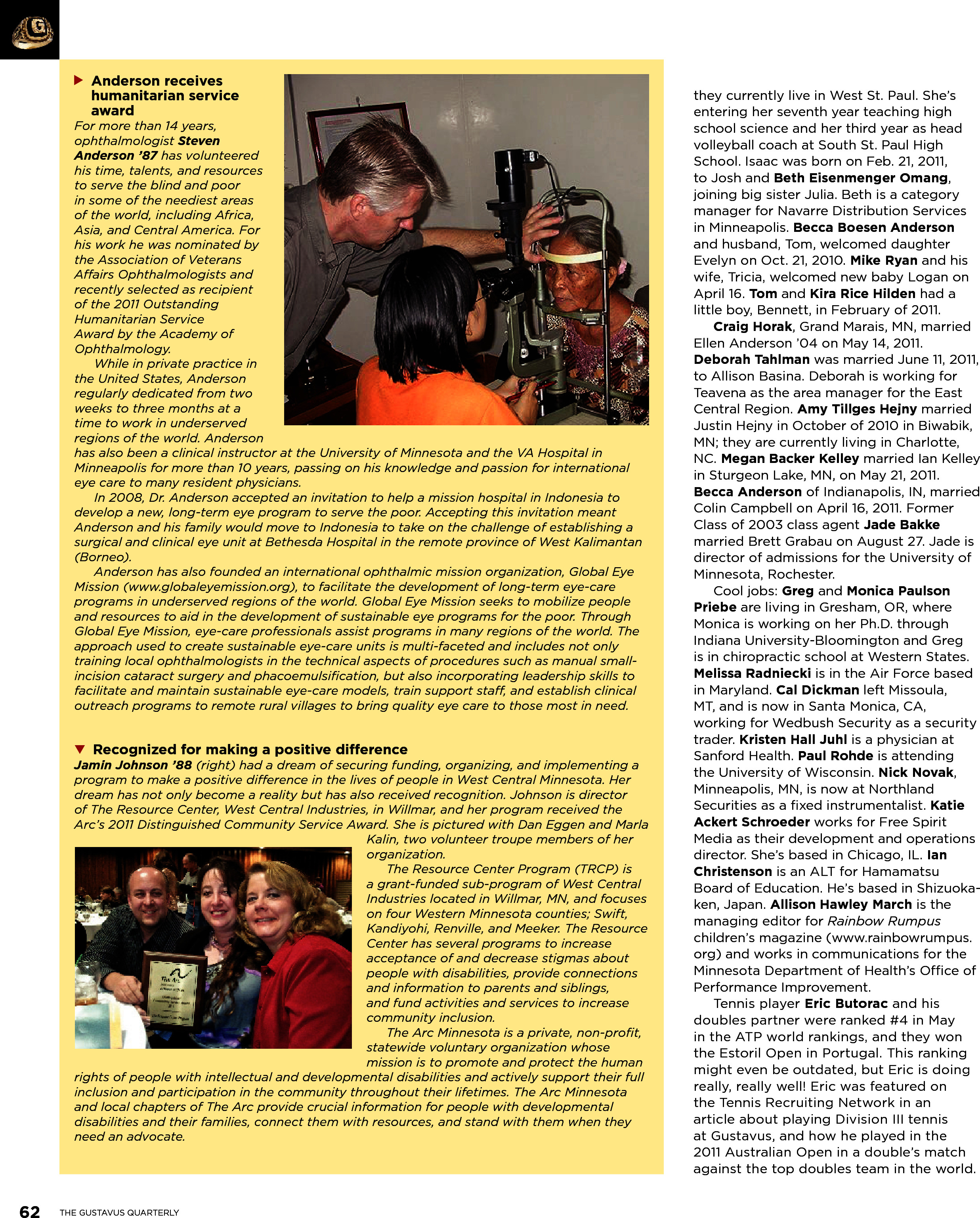 quarterly page