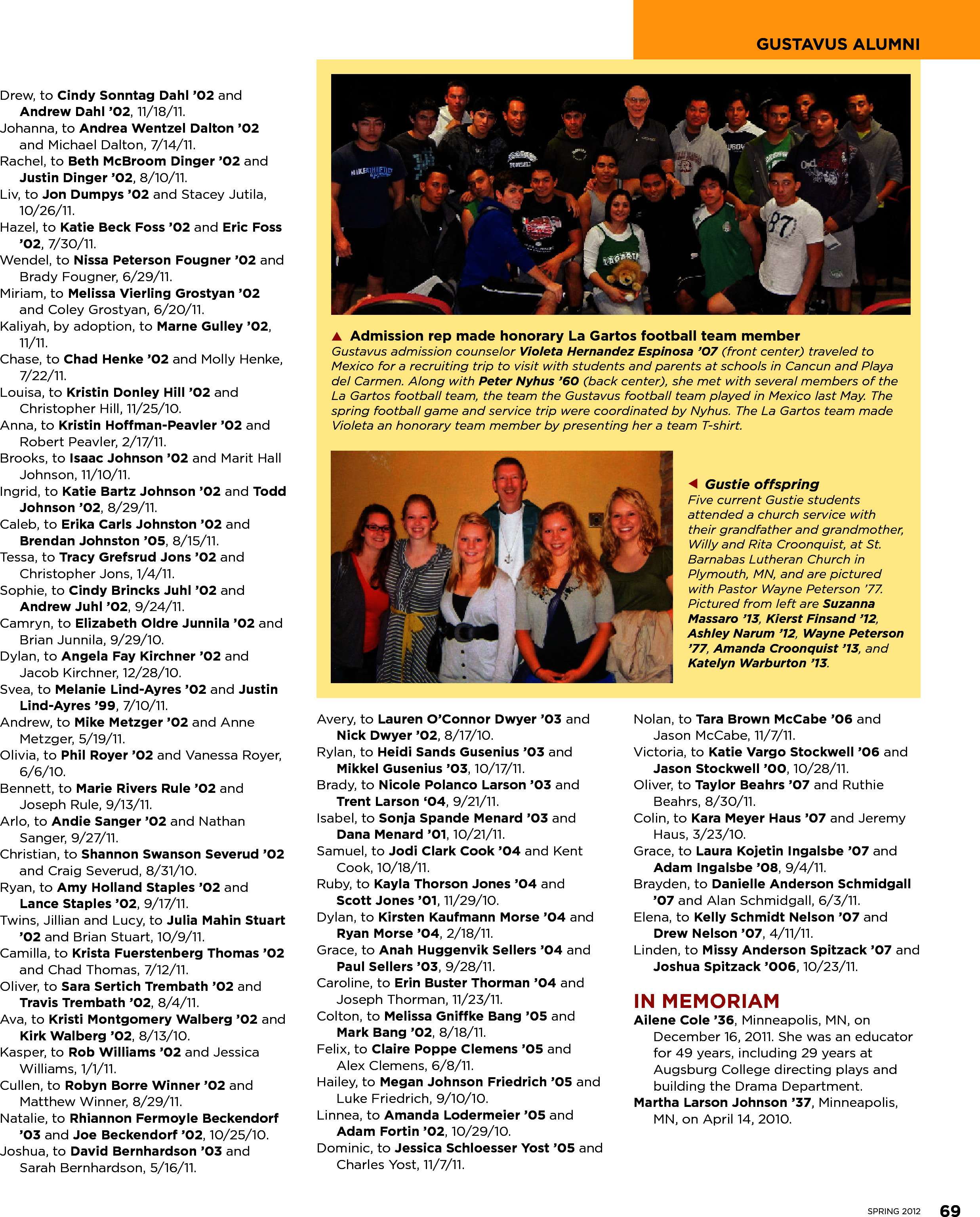 quarterly page