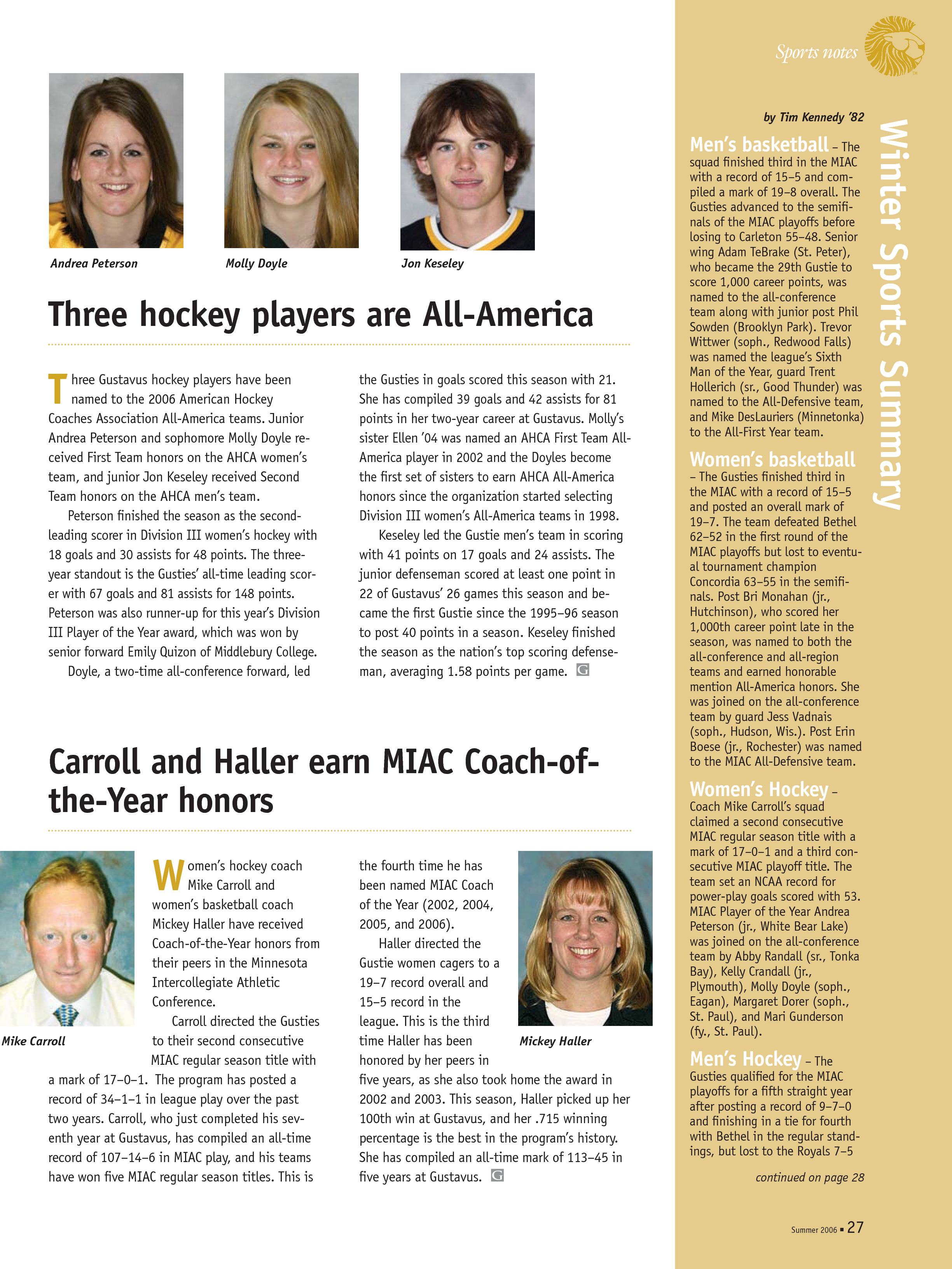 quarterly page