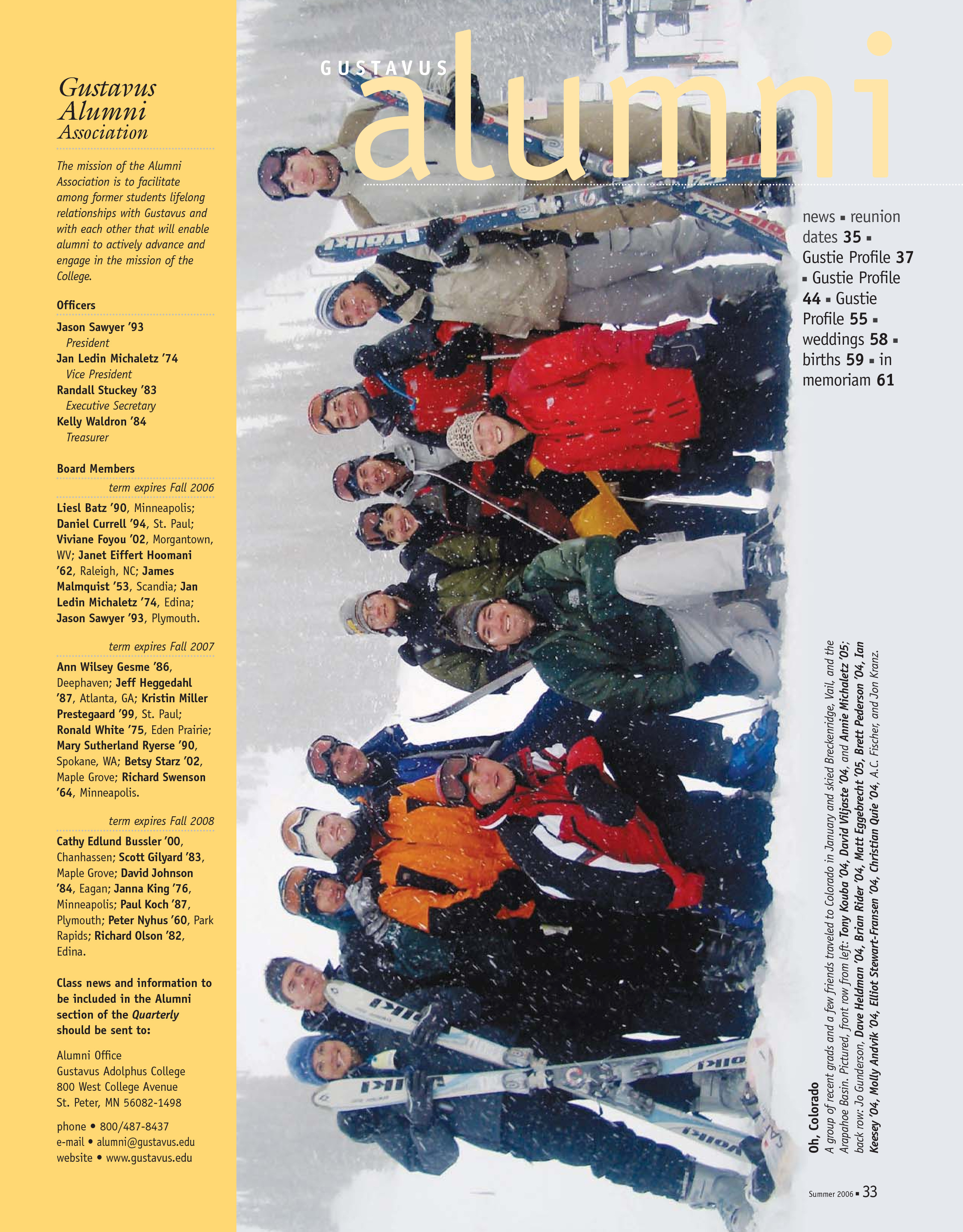 quarterly page