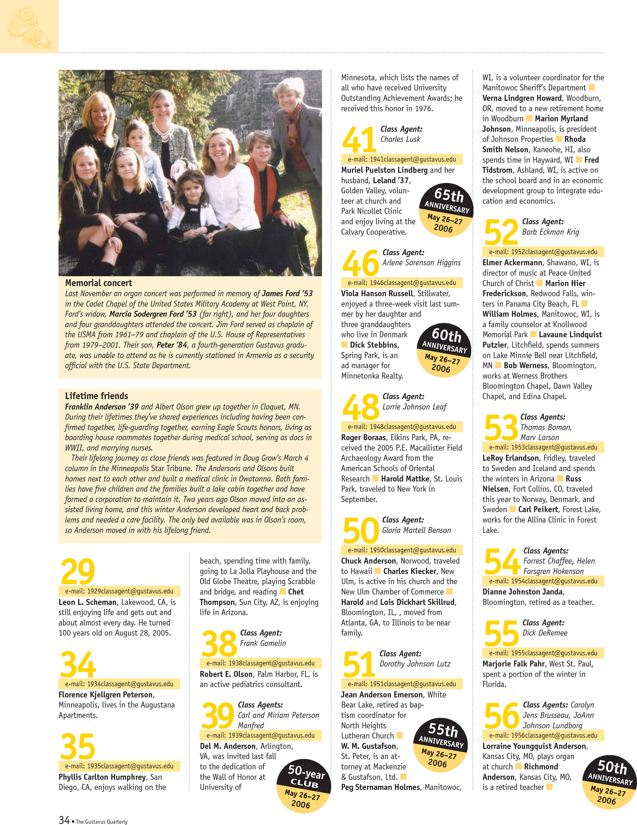 quarterly page