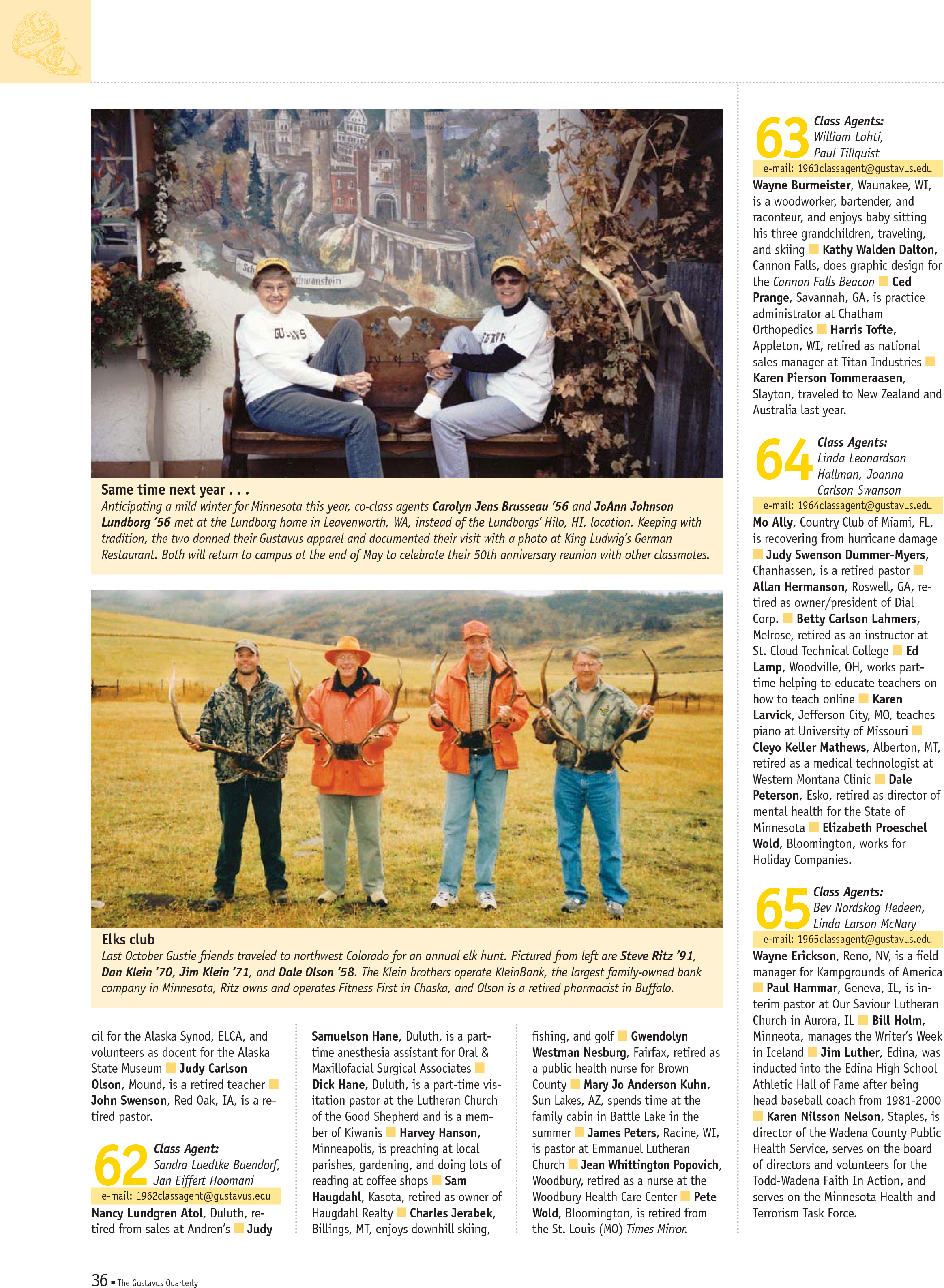 quarterly page