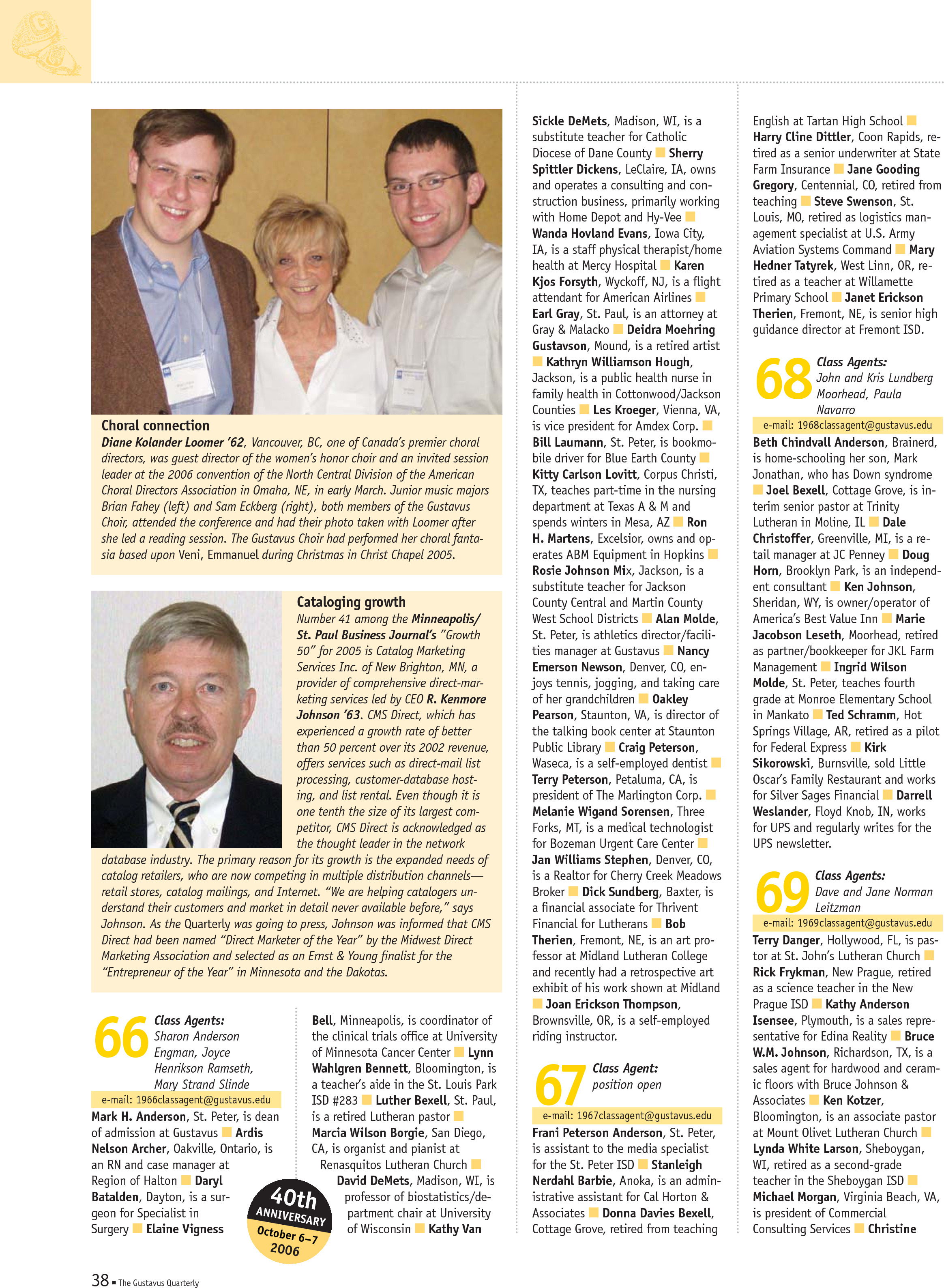 quarterly page