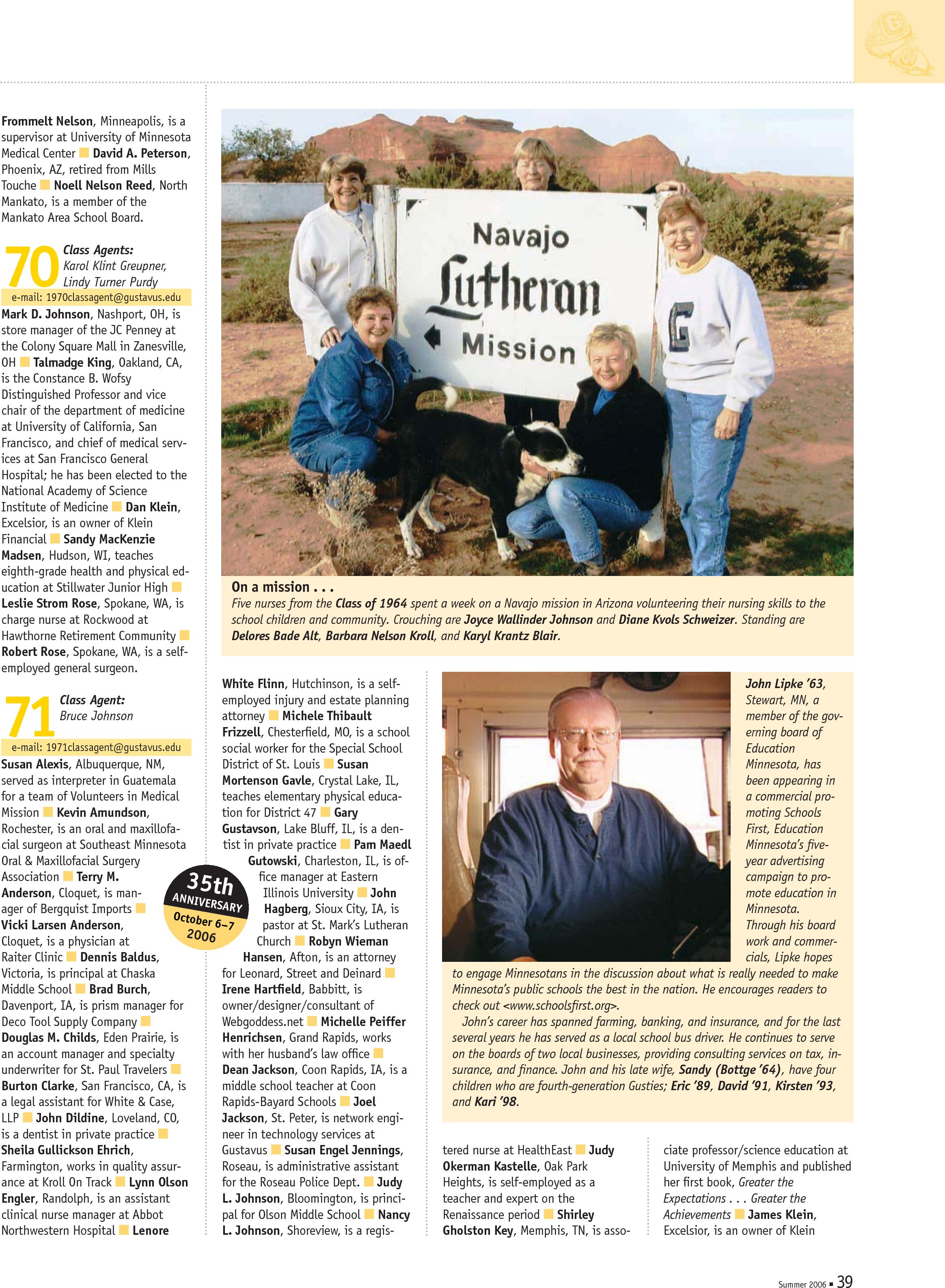 quarterly page