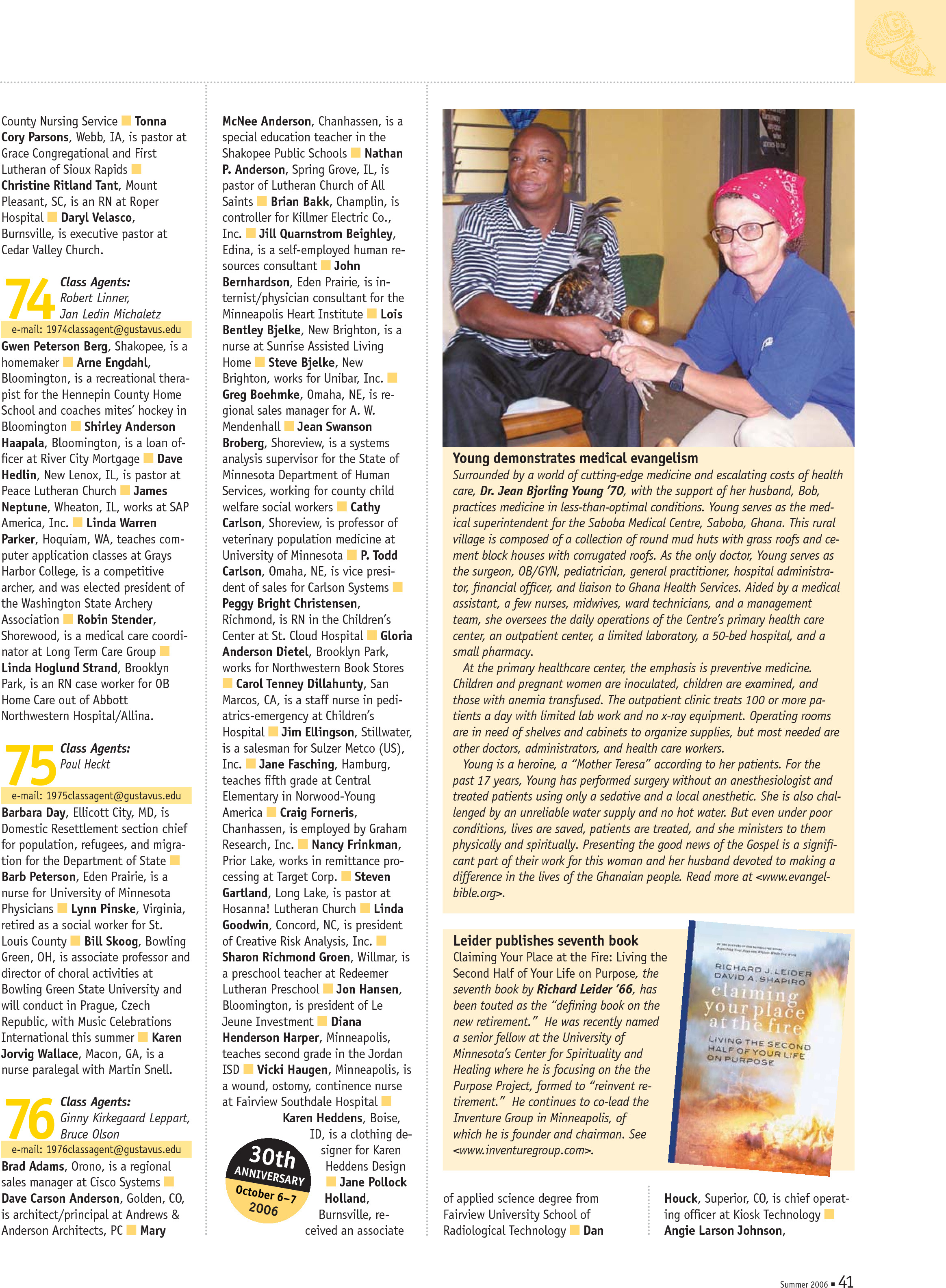 quarterly page