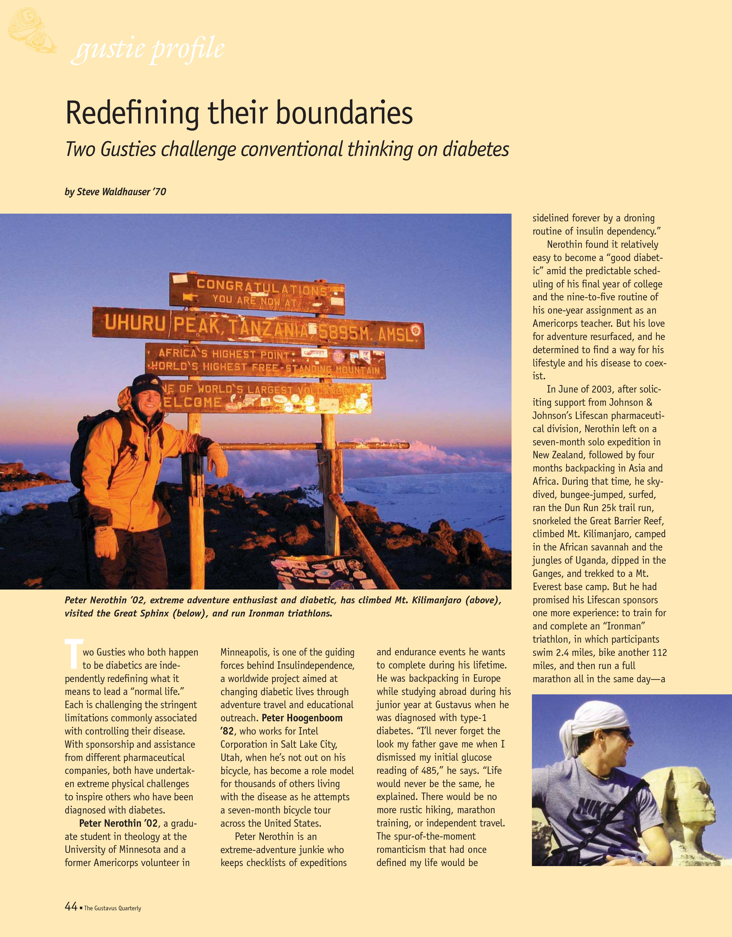 quarterly page