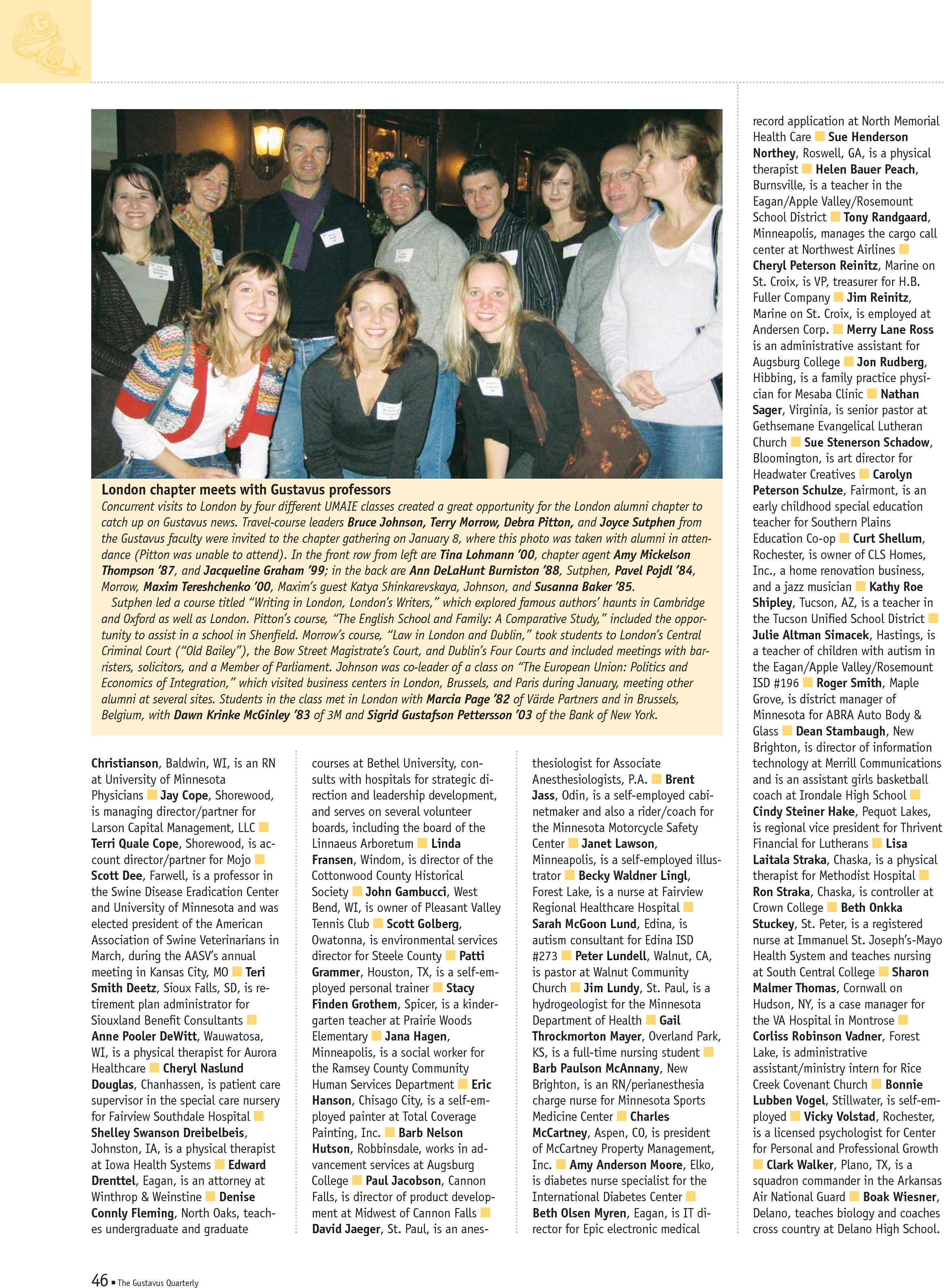 quarterly page