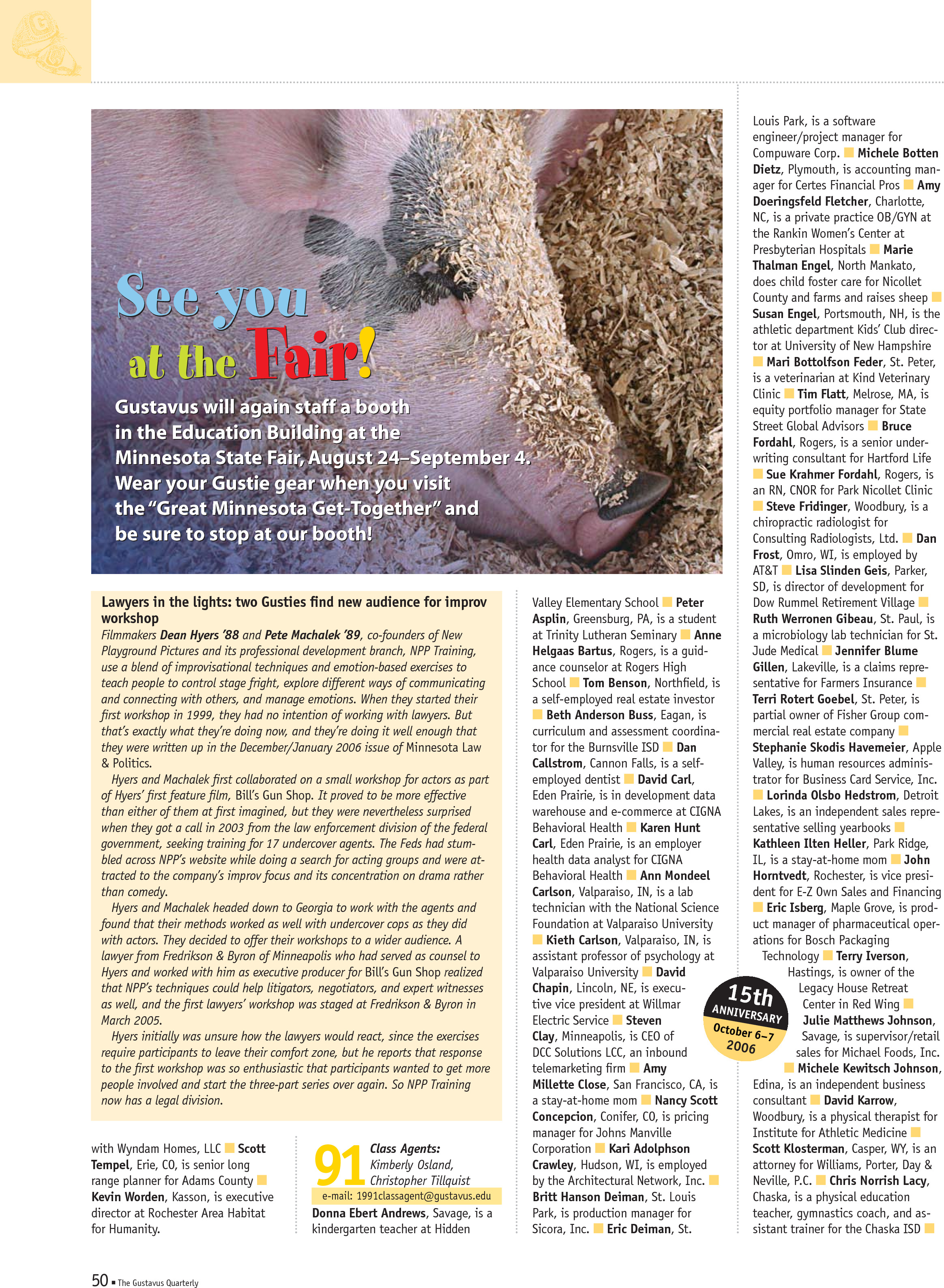 quarterly page