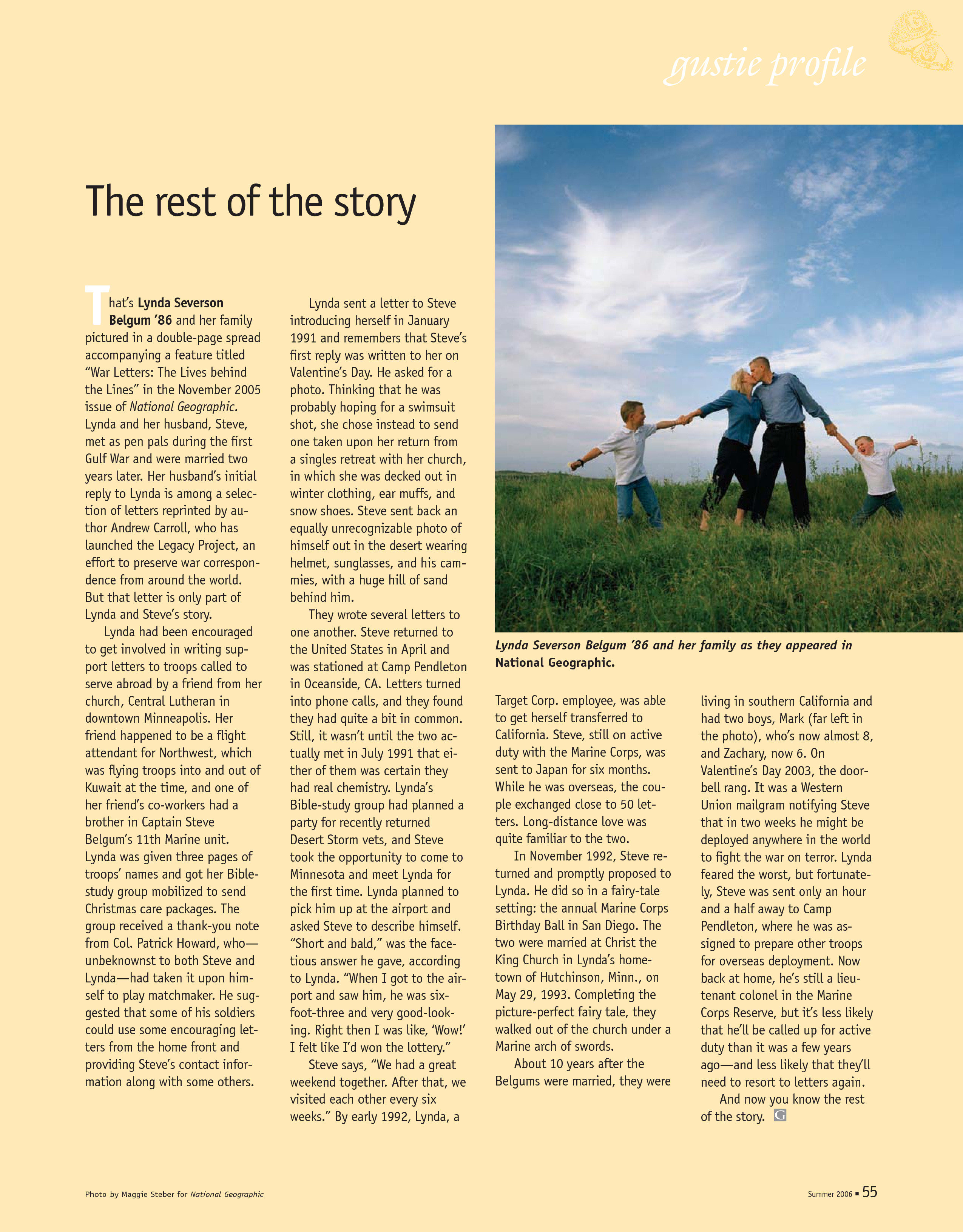 quarterly page