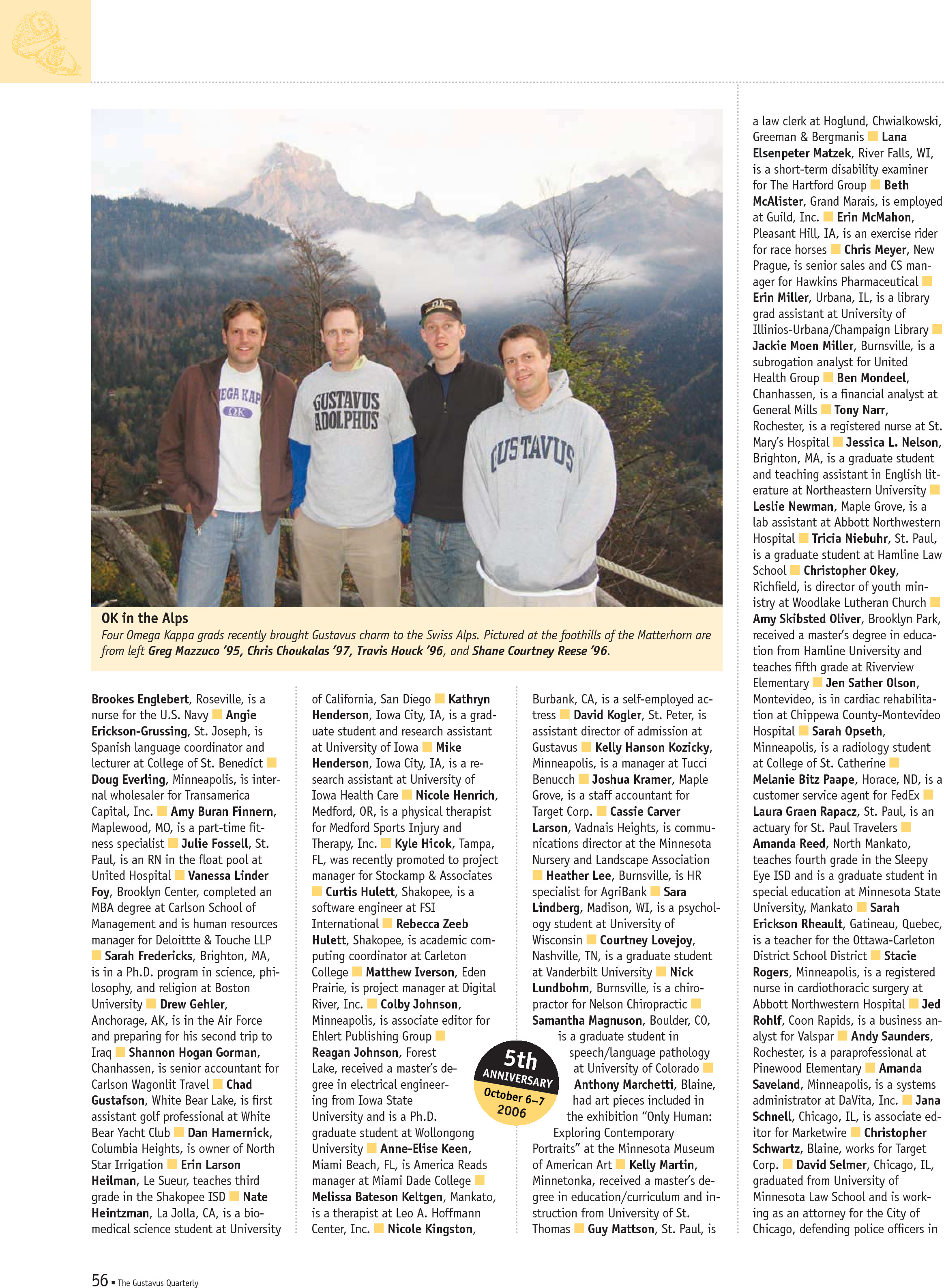 quarterly page