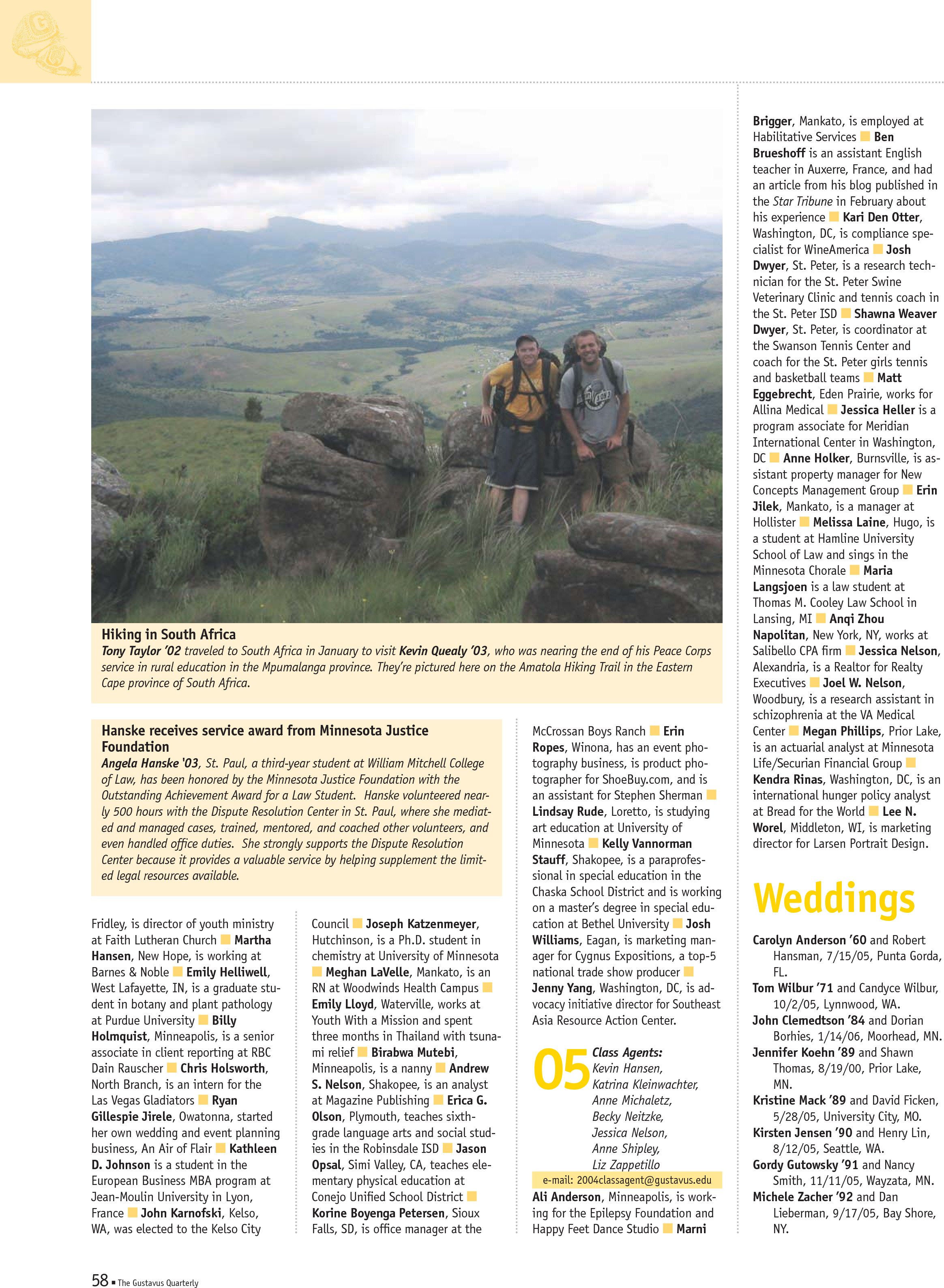 quarterly page