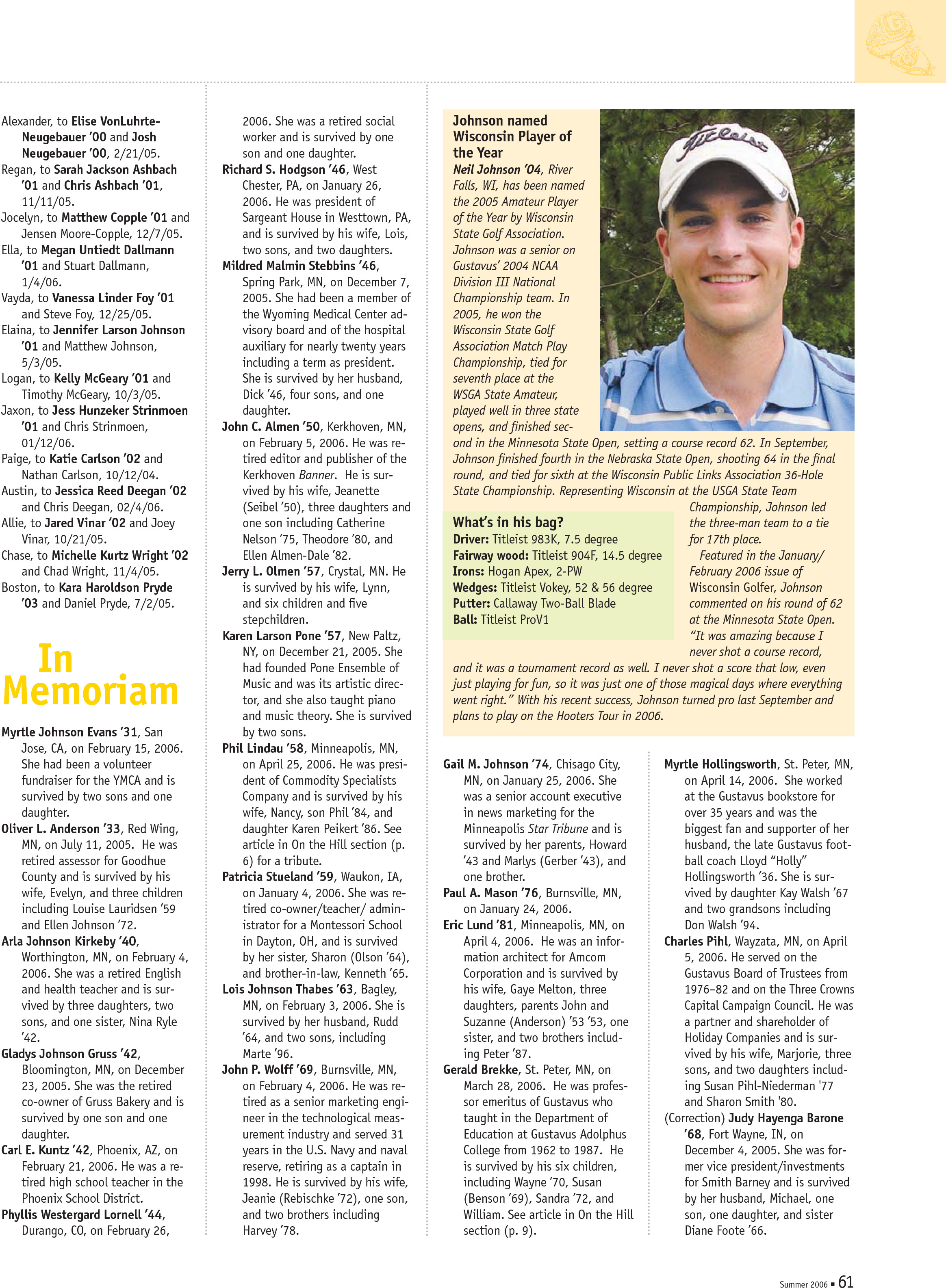 quarterly page