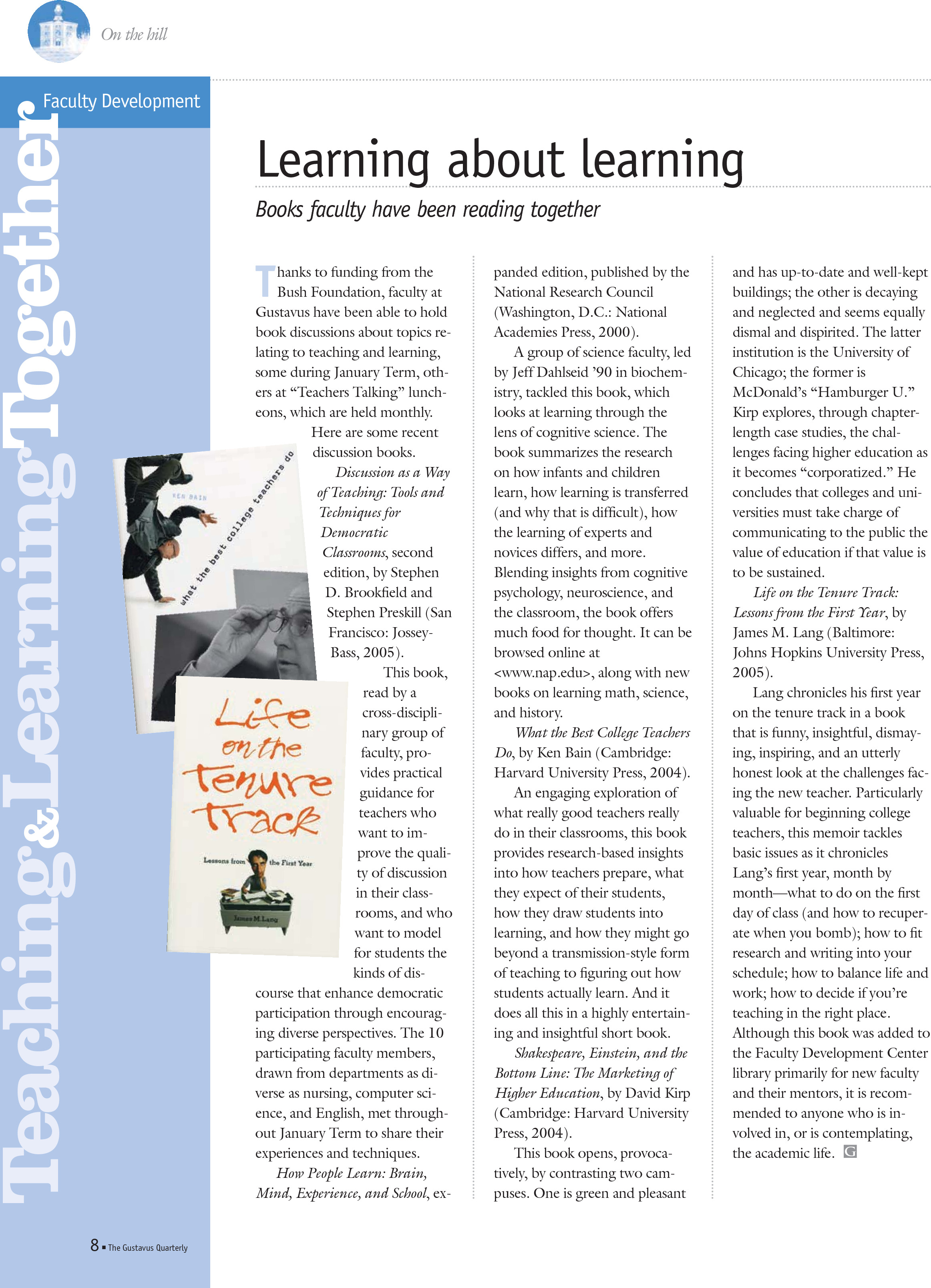 quarterly page