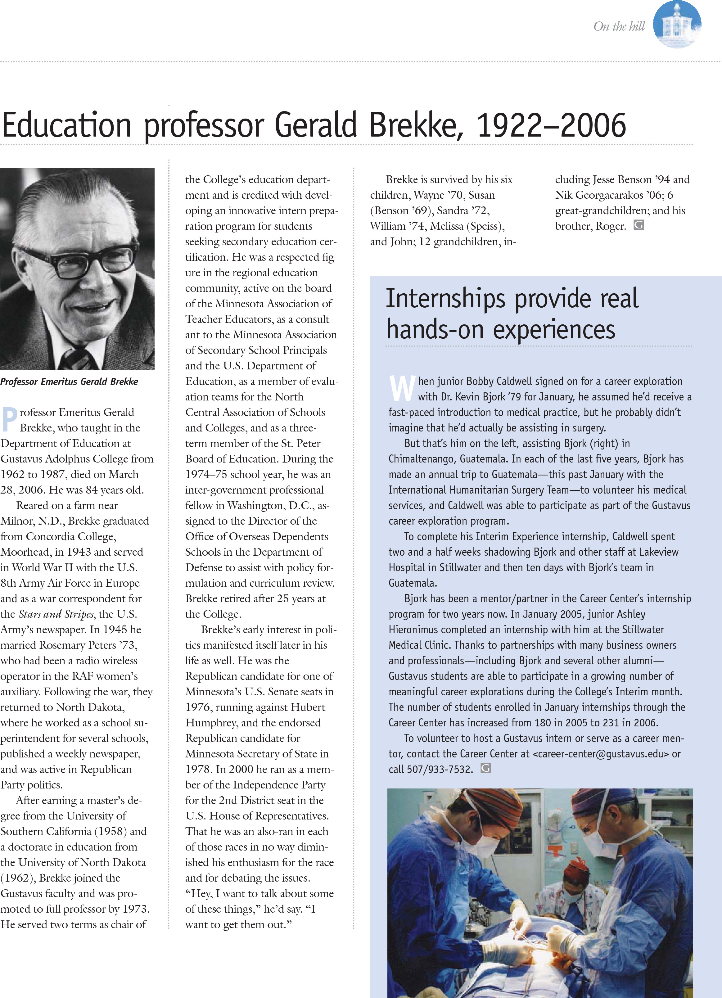quarterly page
