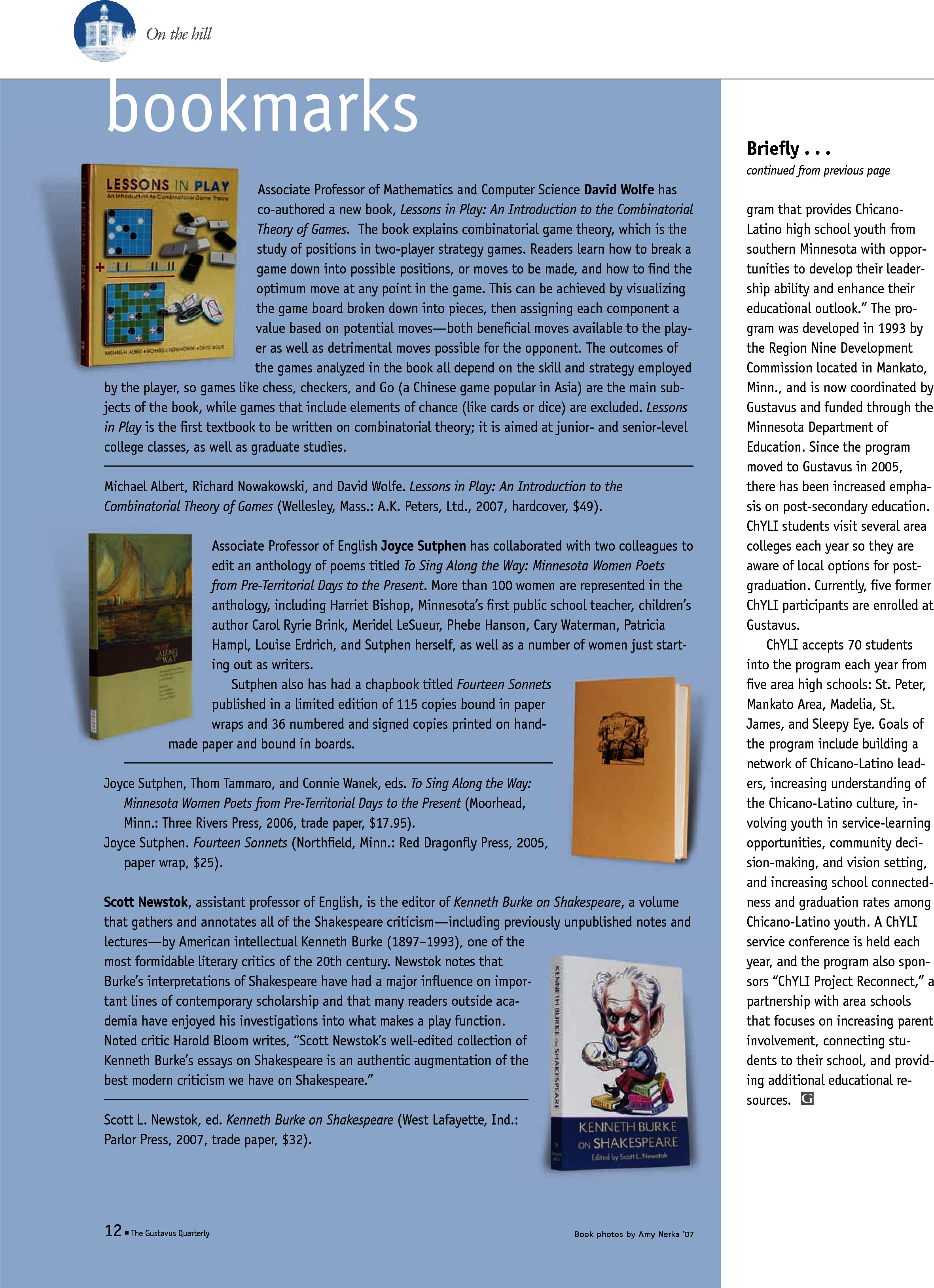 quarterly page