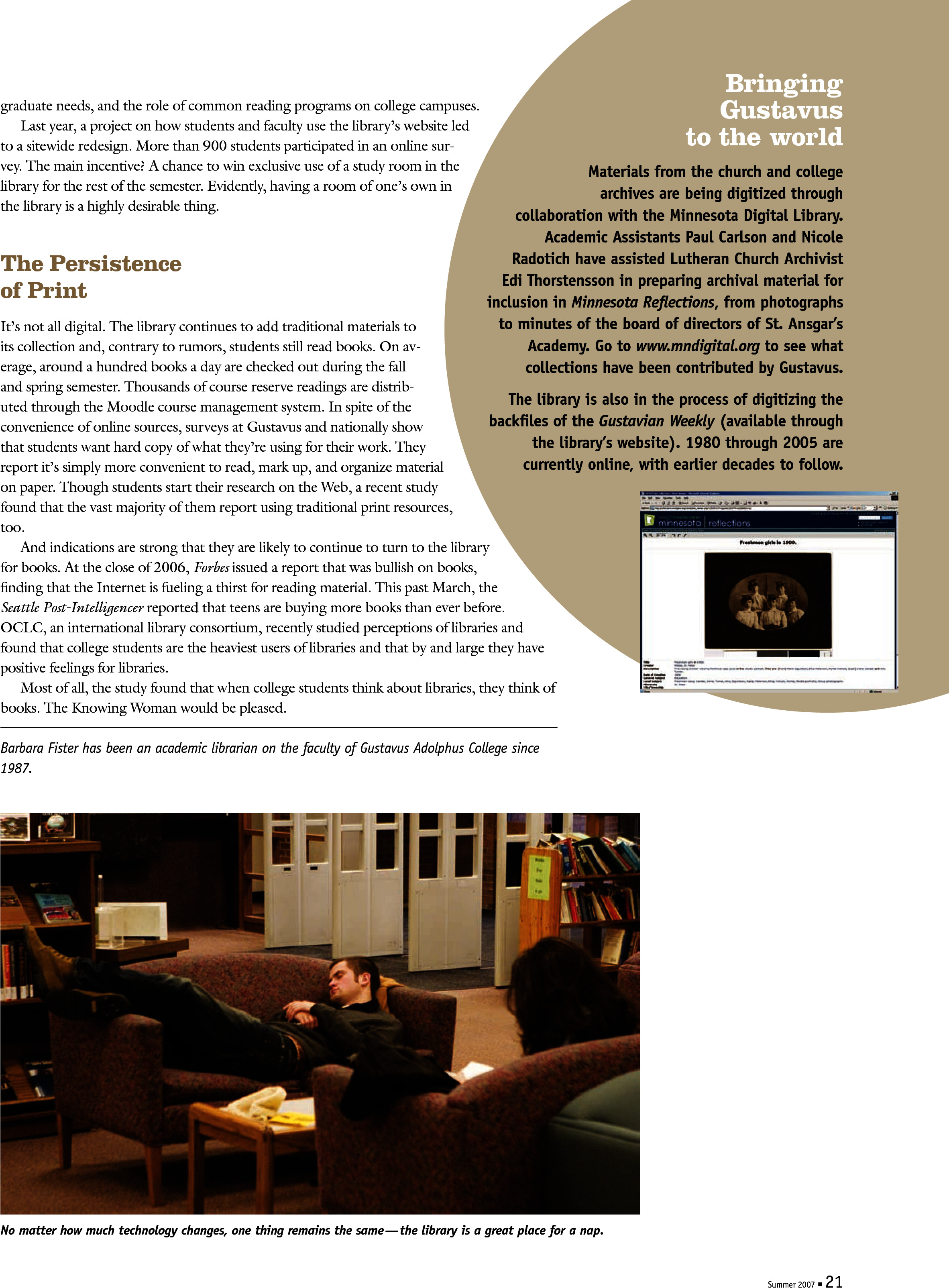 quarterly page